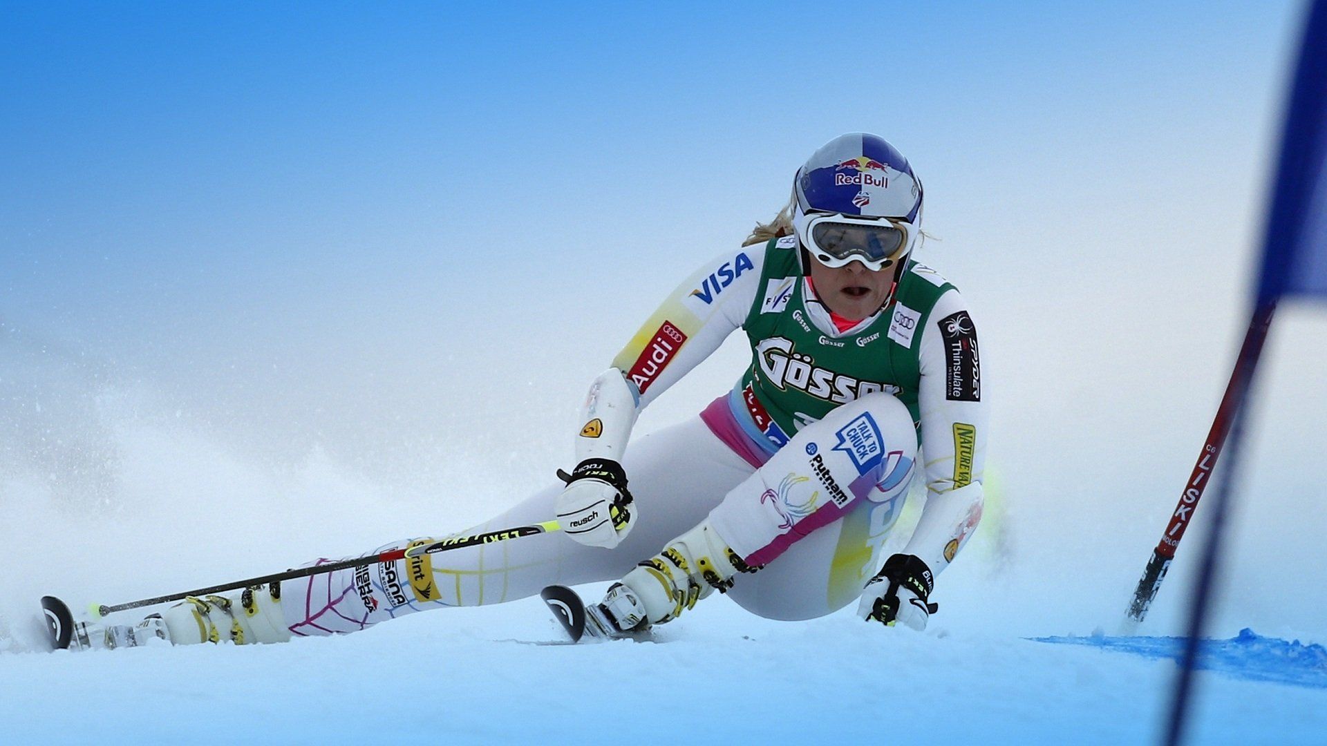 Woman Lindsey Vonn Ski Wallpaperx1080