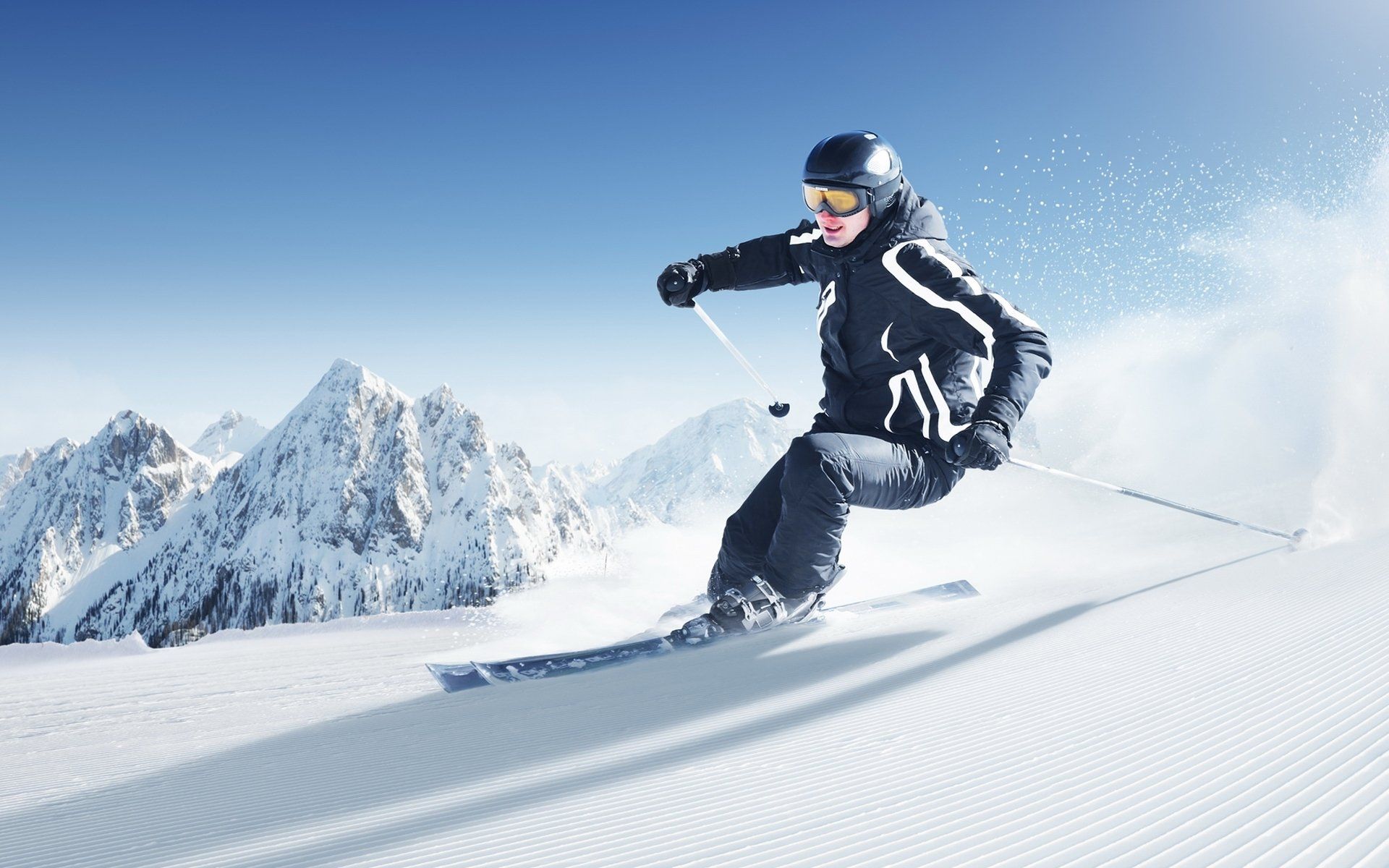 Skiing HD Wallpaper and Background Image