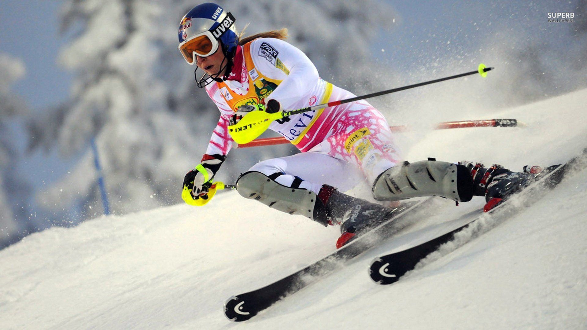 Woman Lindsey Vonn Ski Wallpaperx1080