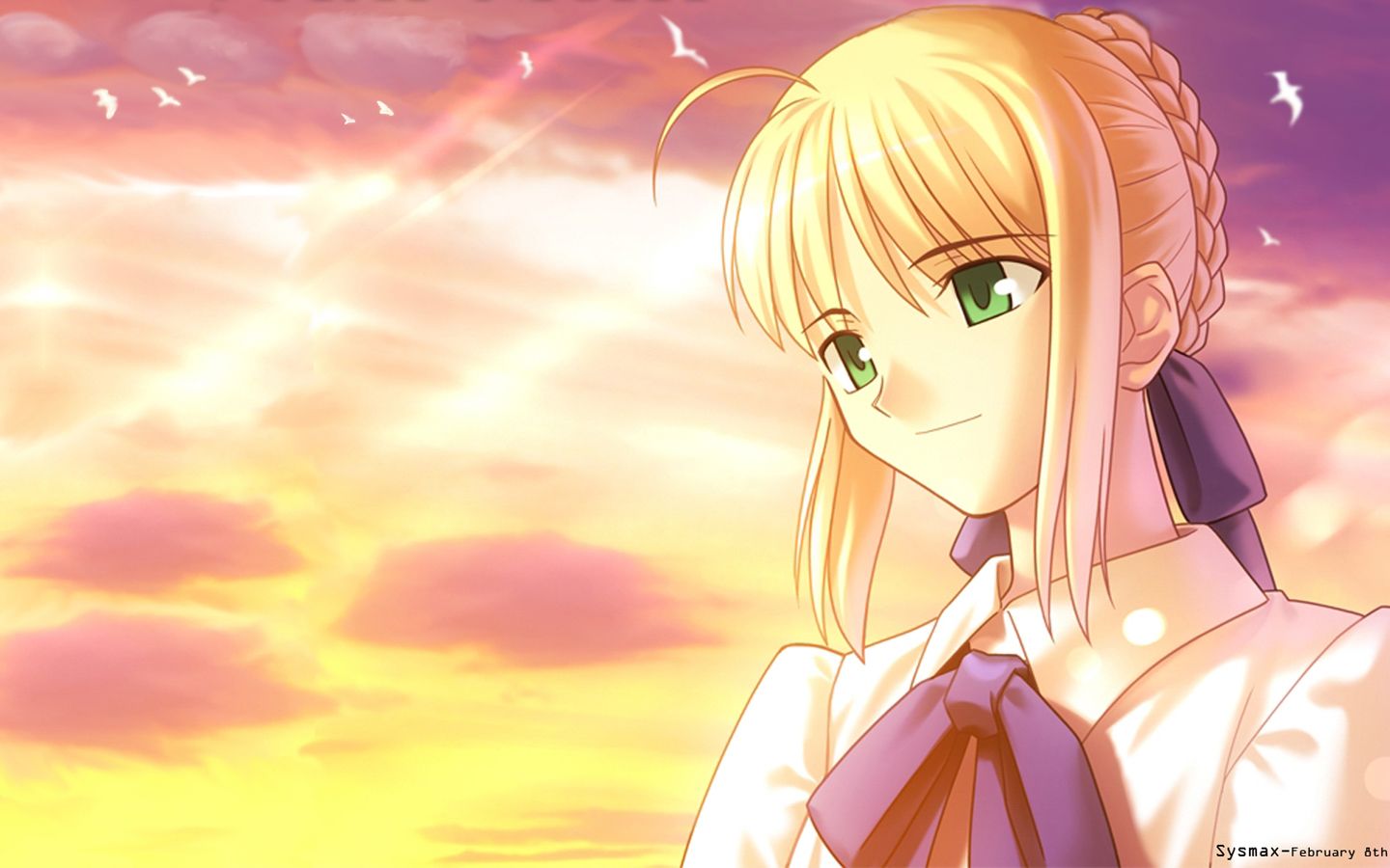 Artoria Pendragon (all) Fate (series) Fate Stay Night Saber Sunset Type Moon. Konachan.com.com Anime Wallpaper