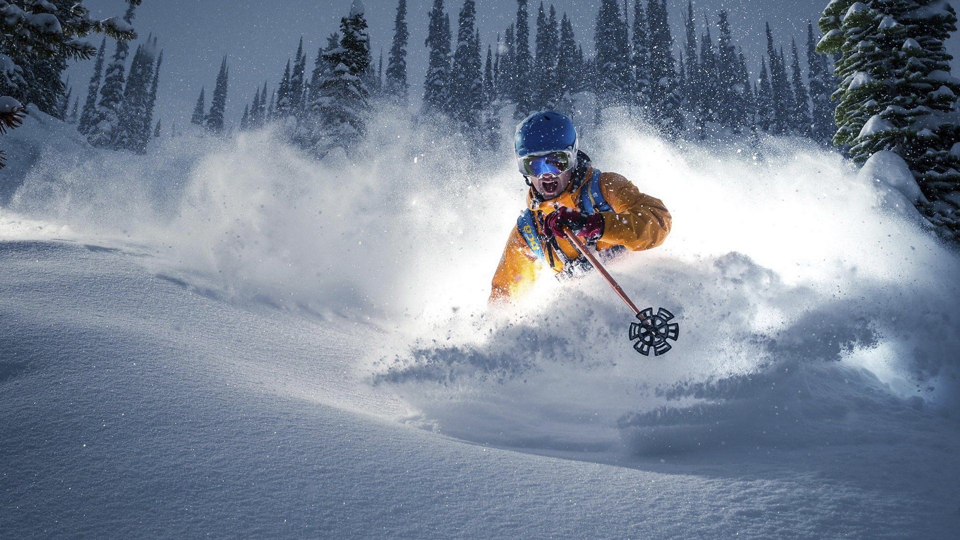 ski, Skiing, Snow, Winter, Man, Sport Wallpaper HD / Desktop and Mobile Background