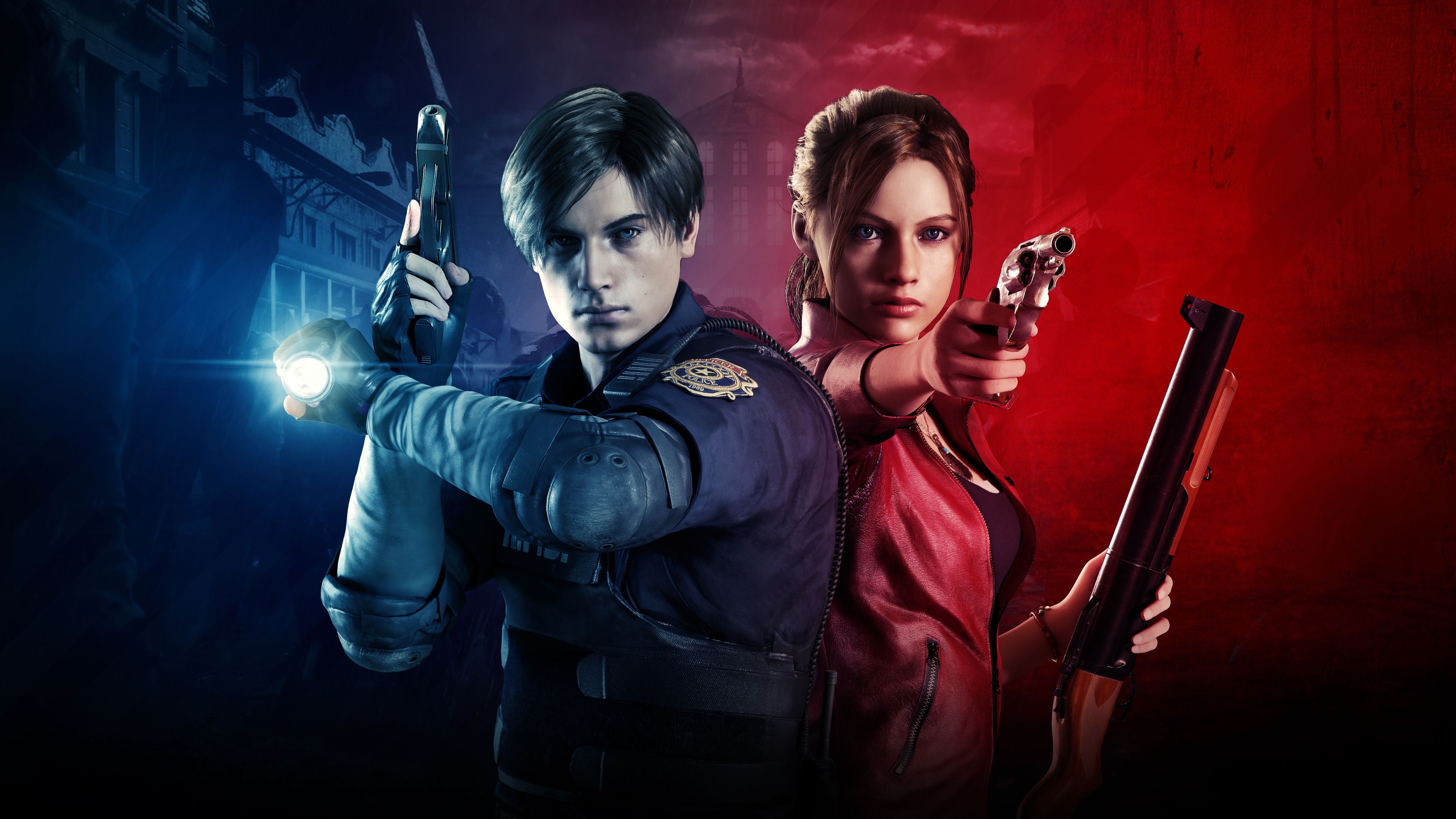 Wallpaper 4k Claire Redfield And Leon Resident Evil 2 4k 2019 Games Wallpaper, 4k Wallpaper, Games Wallpaper, Hd Wallpaper, Resident Evil 2 Wallpaper
