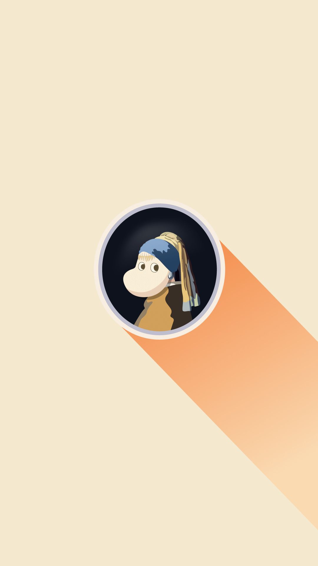 진주 귀걸이를 한 스노크메이든_Girl with a Pearl Earring. ムーミン 壁紙, ホーム画面 かわいい, ムーミン イラスト