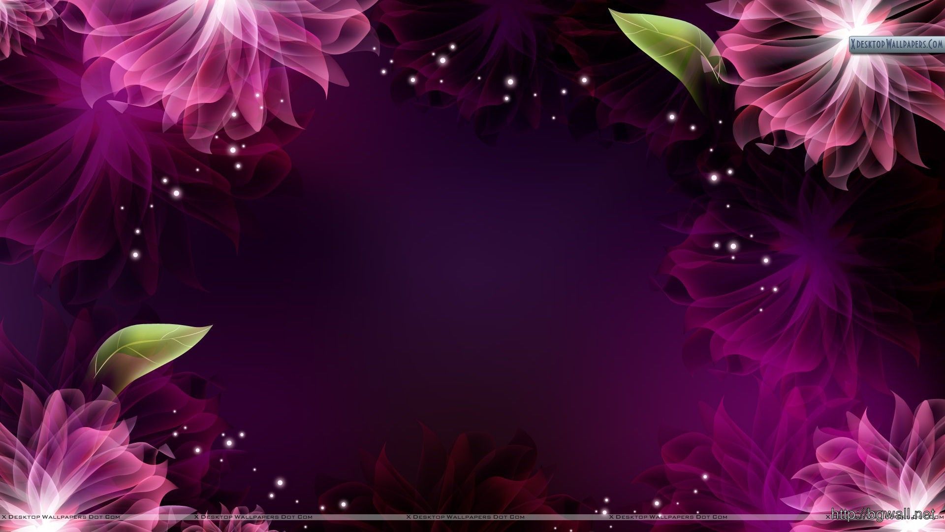 Colorful Abstract Flowers Wallpaper
