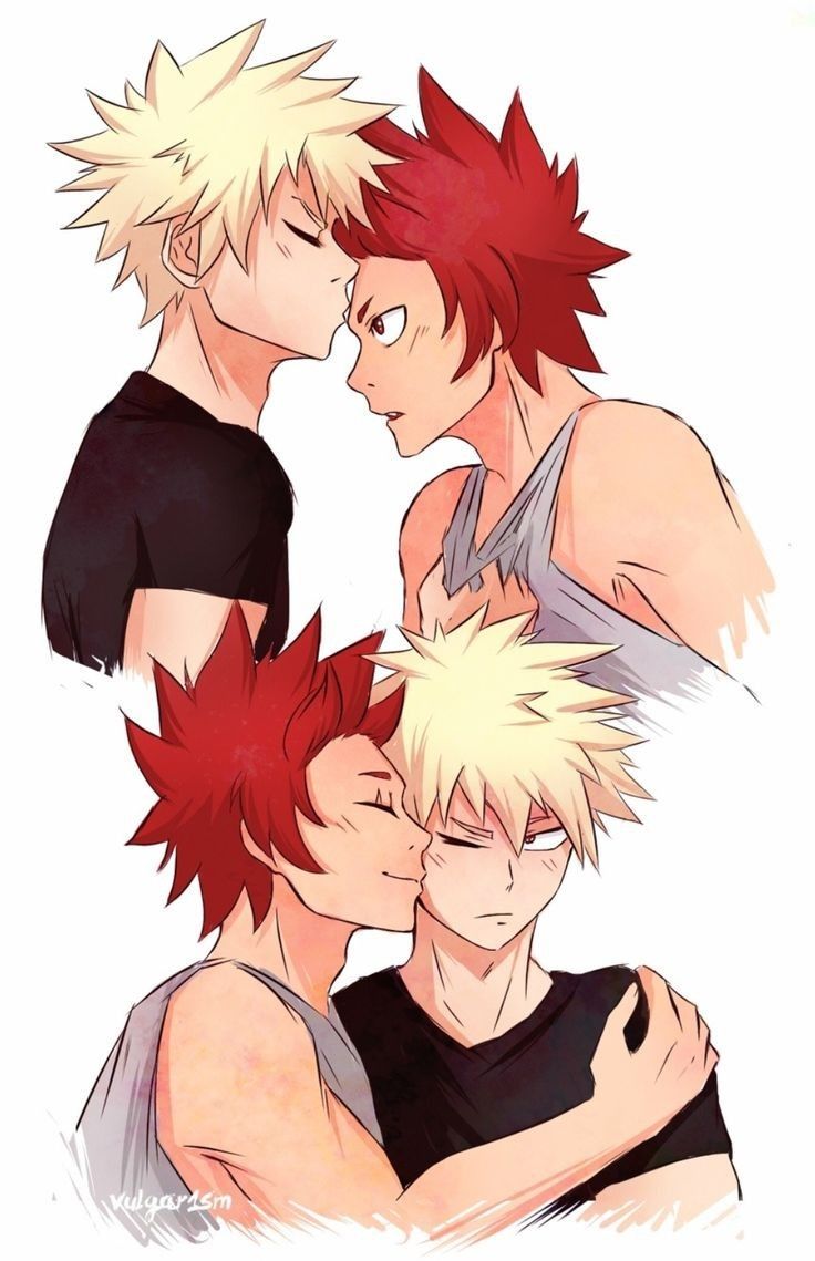 Boku no hero academia.. Bakugou Katsuki.. Eijirou Kirishima.. kiribaku. Hero academia characters, My hero academia manga, Hero