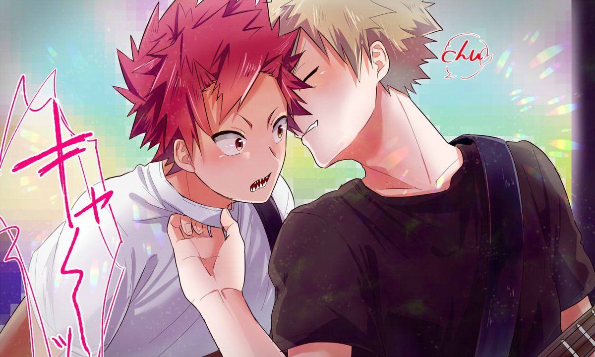 Bakugou Katsuki × Kirishima Eijirou. My hero academia shouto, My hero academia manga, My hero academia