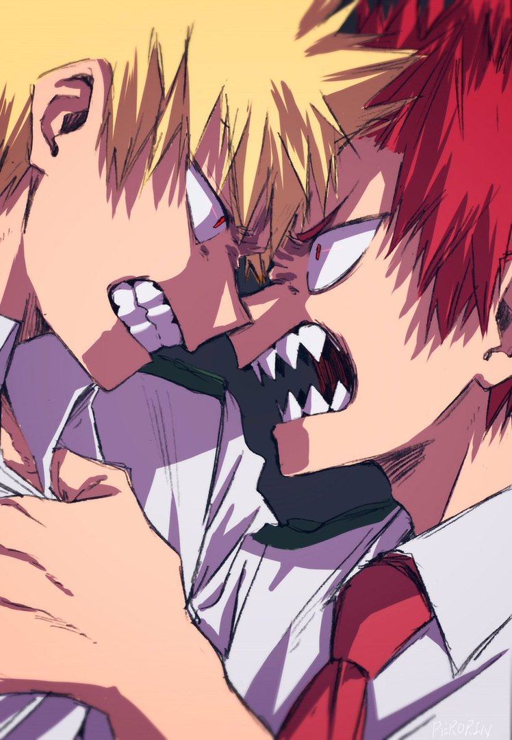 Anime #Boku_no_Hero_Academia #bnha #Heroes #Kacchan / #Bakugou_Katsuki × #Kirishima_Eijirou. Hero academia characters, Hero, Hero wallpaper