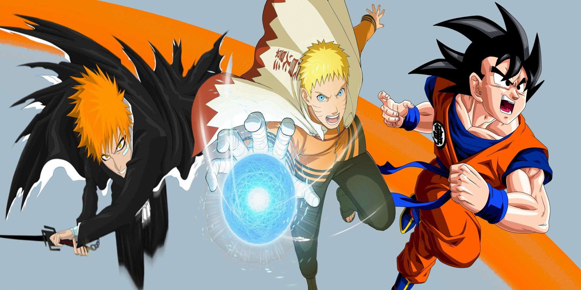 New Crossover Ichigo Goku Naruto 1.0 8k Ultra HD Wallpaper