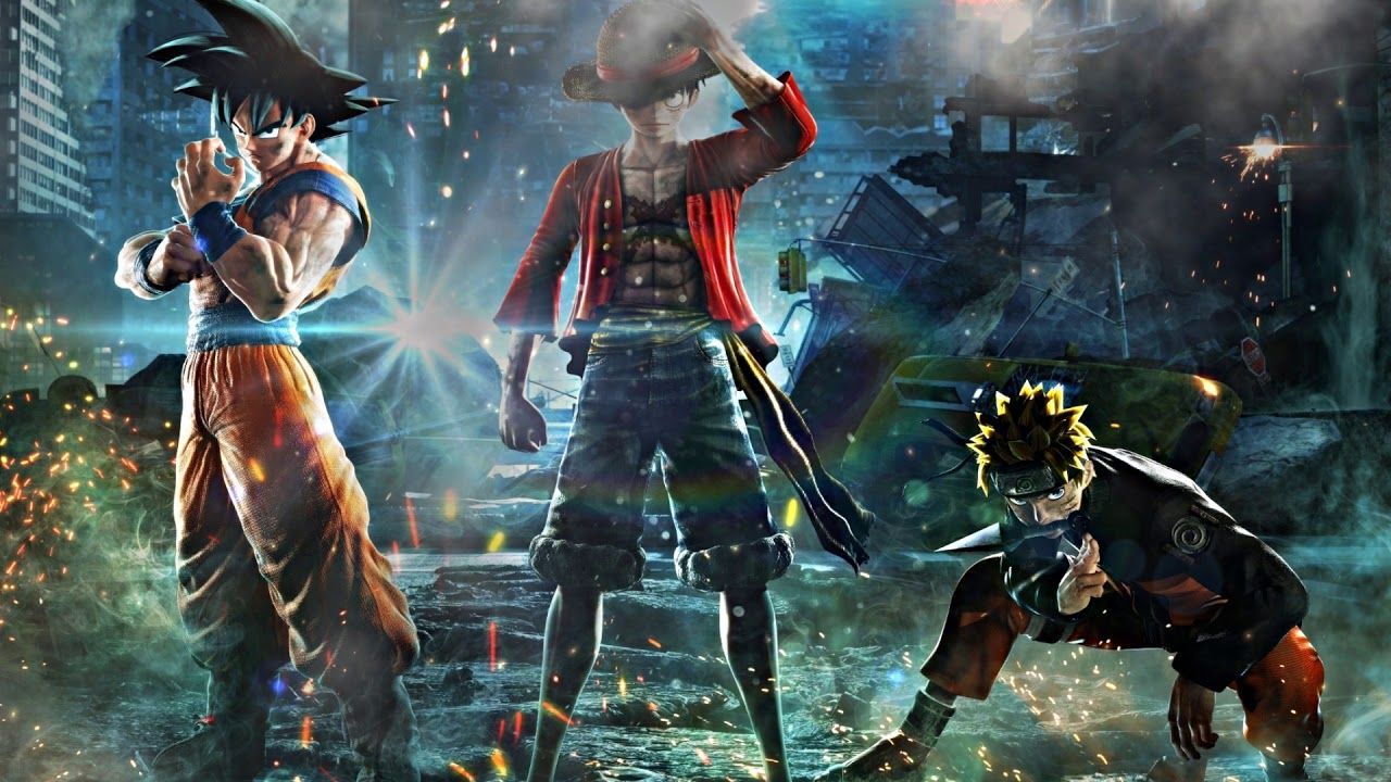 Goku, Luffy, Naruto, Wallpaper engine