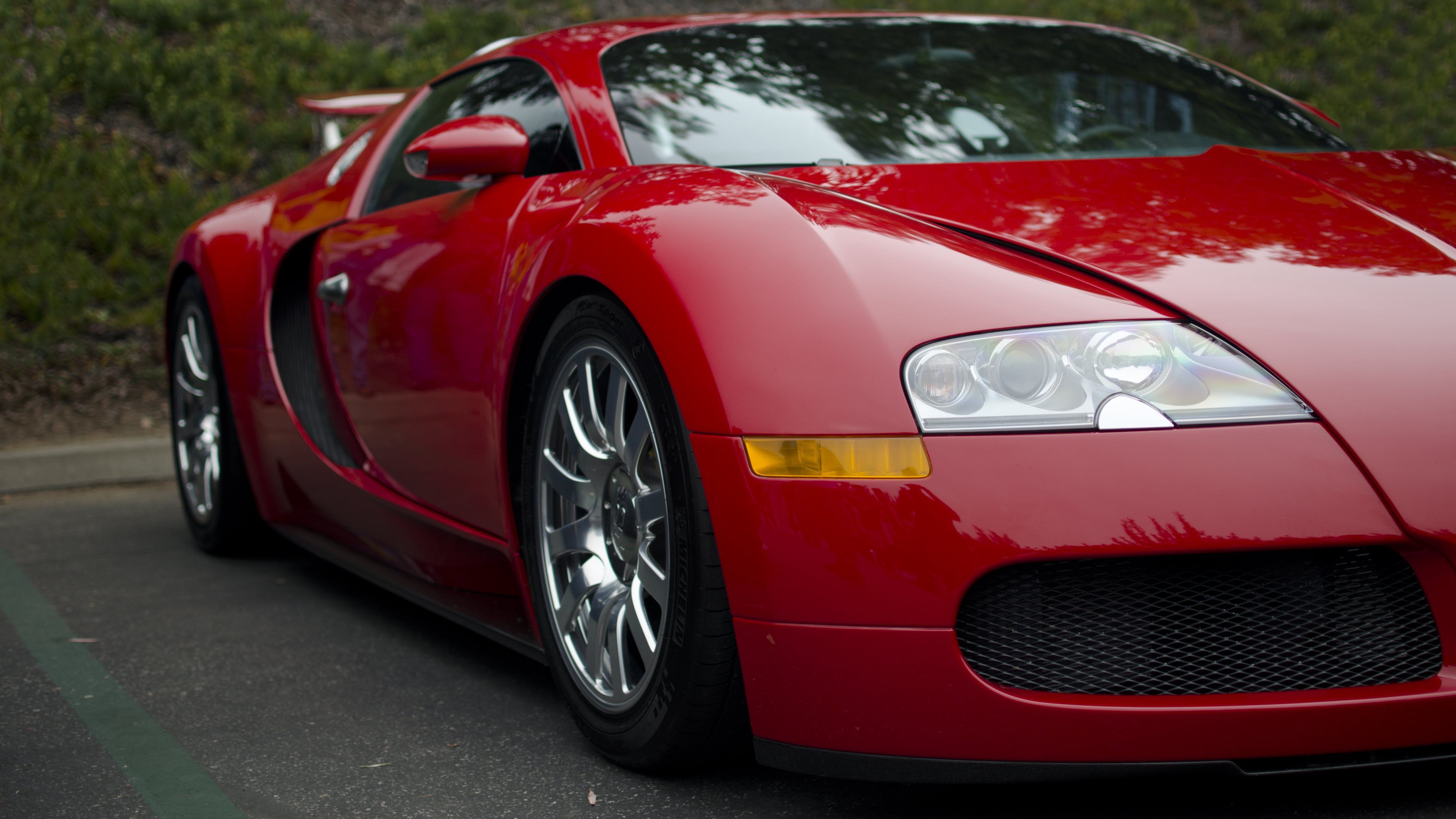 Red Bugatti Car Widescreen Wallpaper 67200 3840x2160px