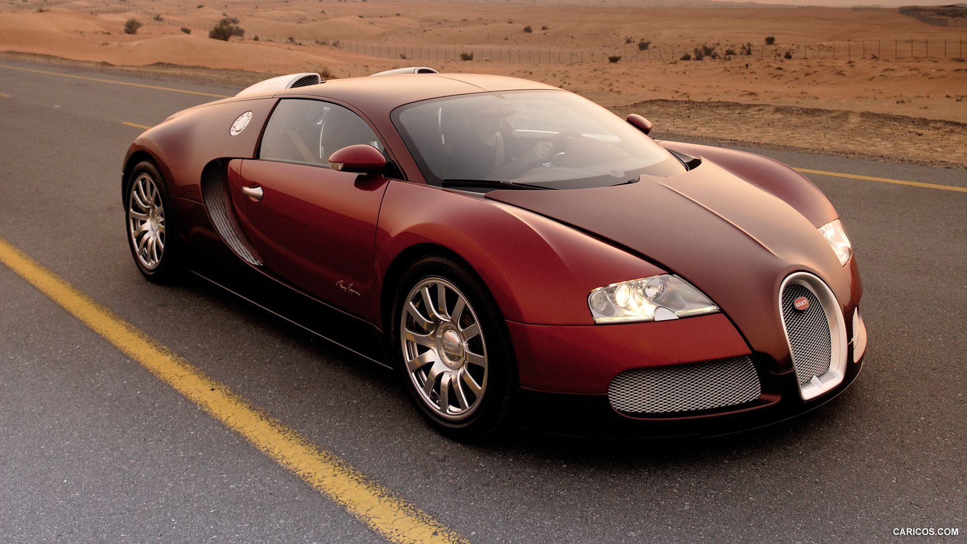 Bugatti Veyron Grand Sport Red. HD Wallpaper