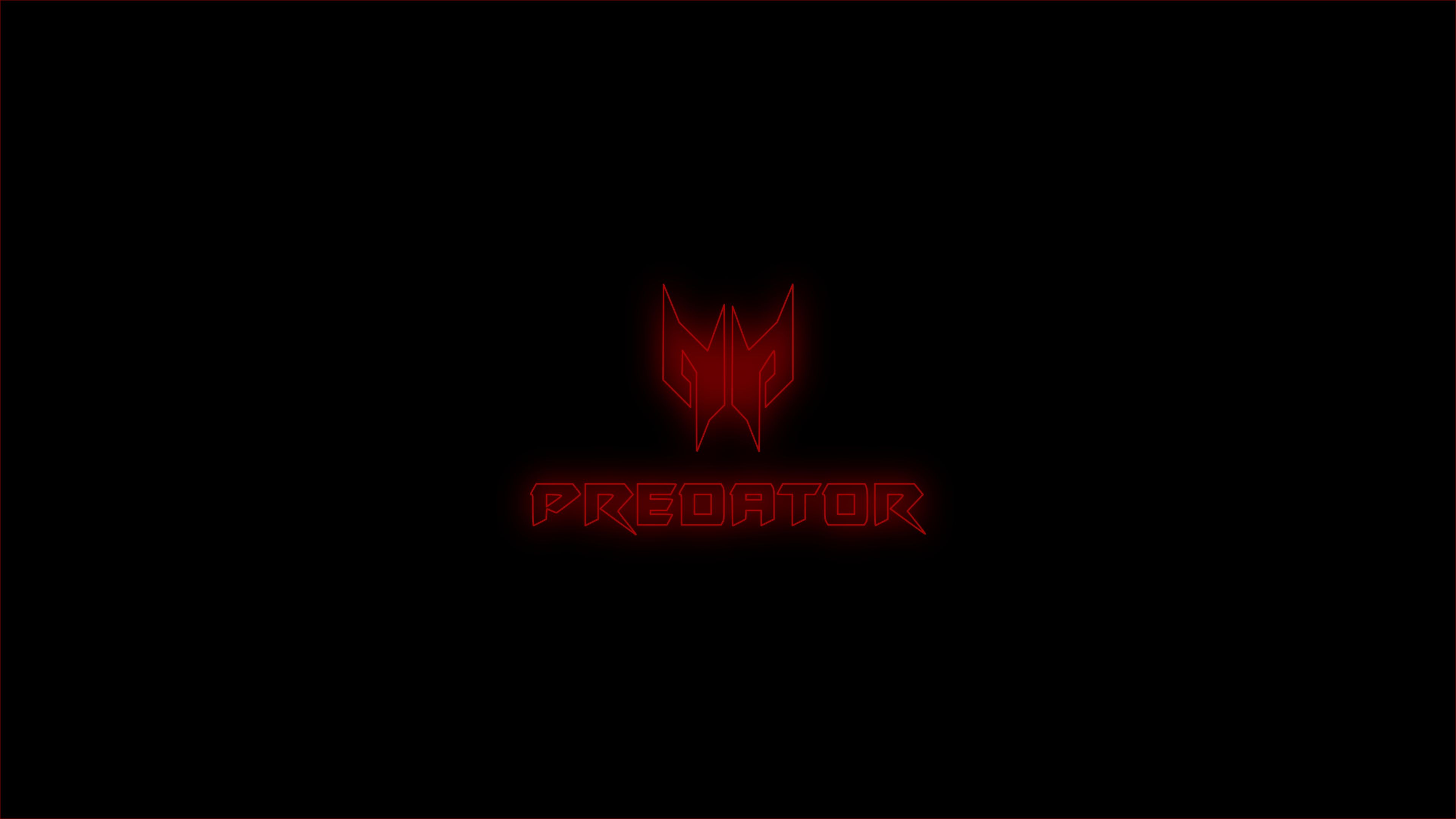 Acer Predator Logo Red Glow 4K