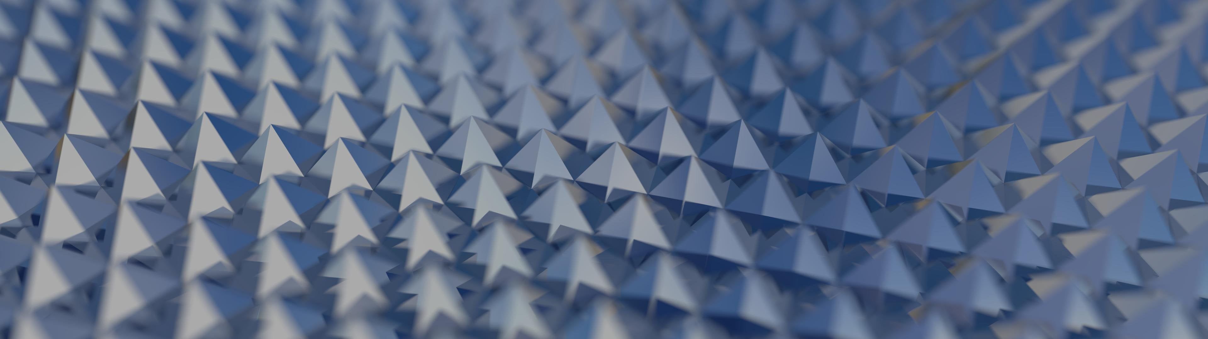 Spikes - Just made this dual screen wallpaper in Blender [3840x1080]