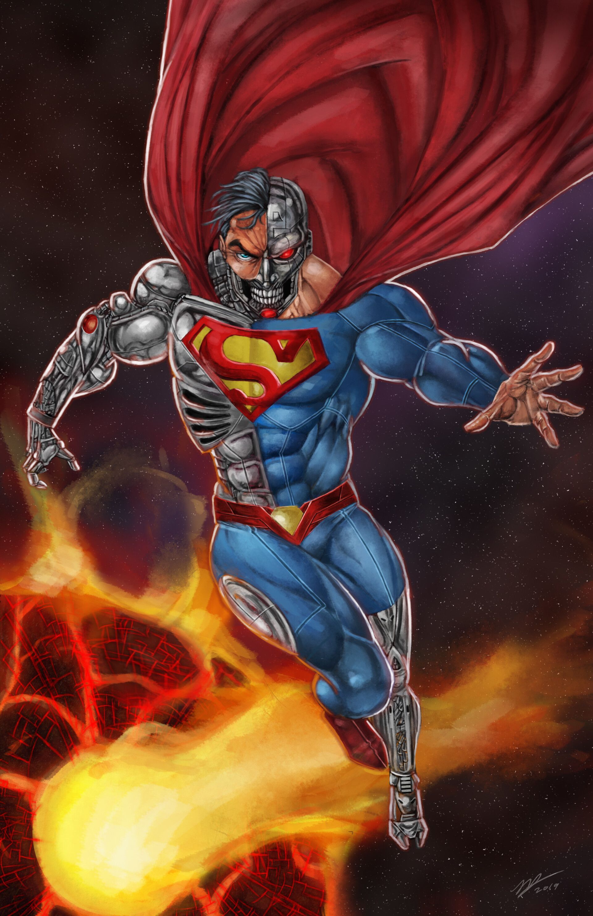 Cyborg Superman, Jonny Novak. Superman wallpaper, Dc comics superman, Superman