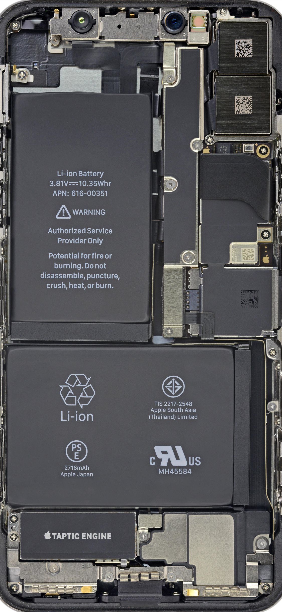 Cool Insides By Ifixit Battery HD iPhone Wallpaper Free Download