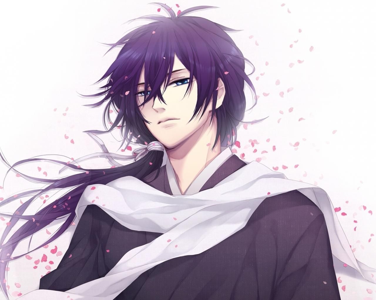 Black And Purple Anime Boy Wallpapers - Wallpaper Cave