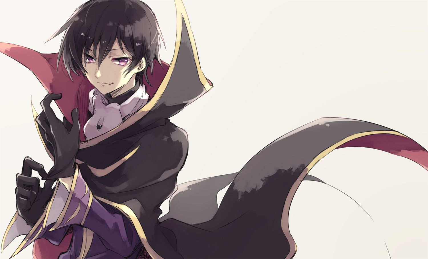 All Male Asuna (doruru Mon) Black Hair Cape Code Geass Gloves Lelouch Lamperouge Male Purple Eyes Short Hair. Konachan.com.com Anime Wallpaper
