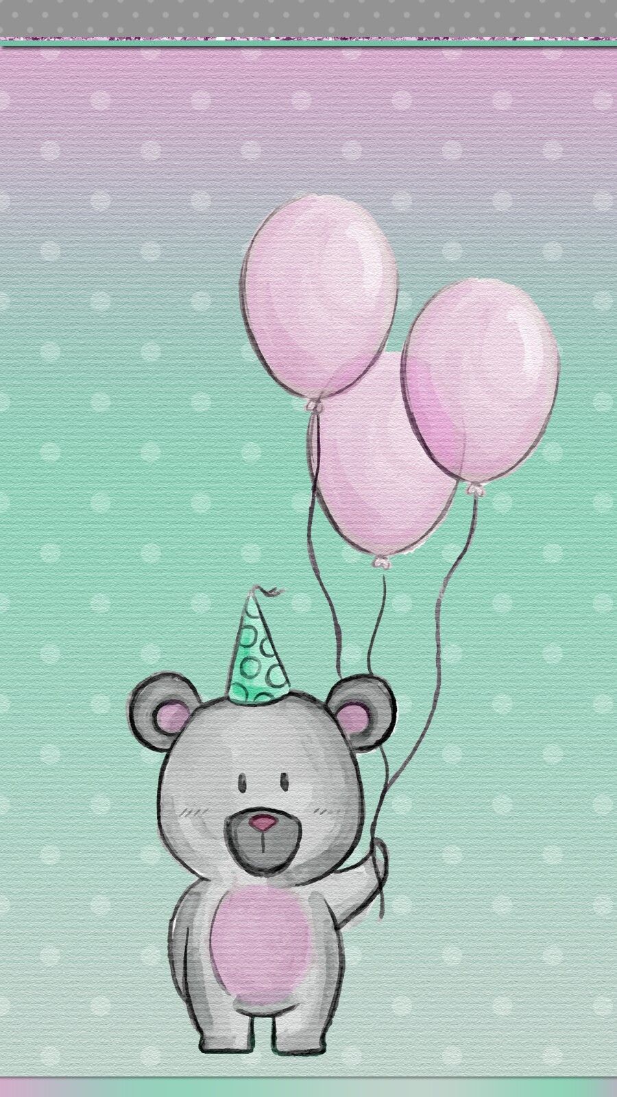 HappY birthday to me!. Birthday wallpaper, iPhone wallpaper, Bear wallpaper