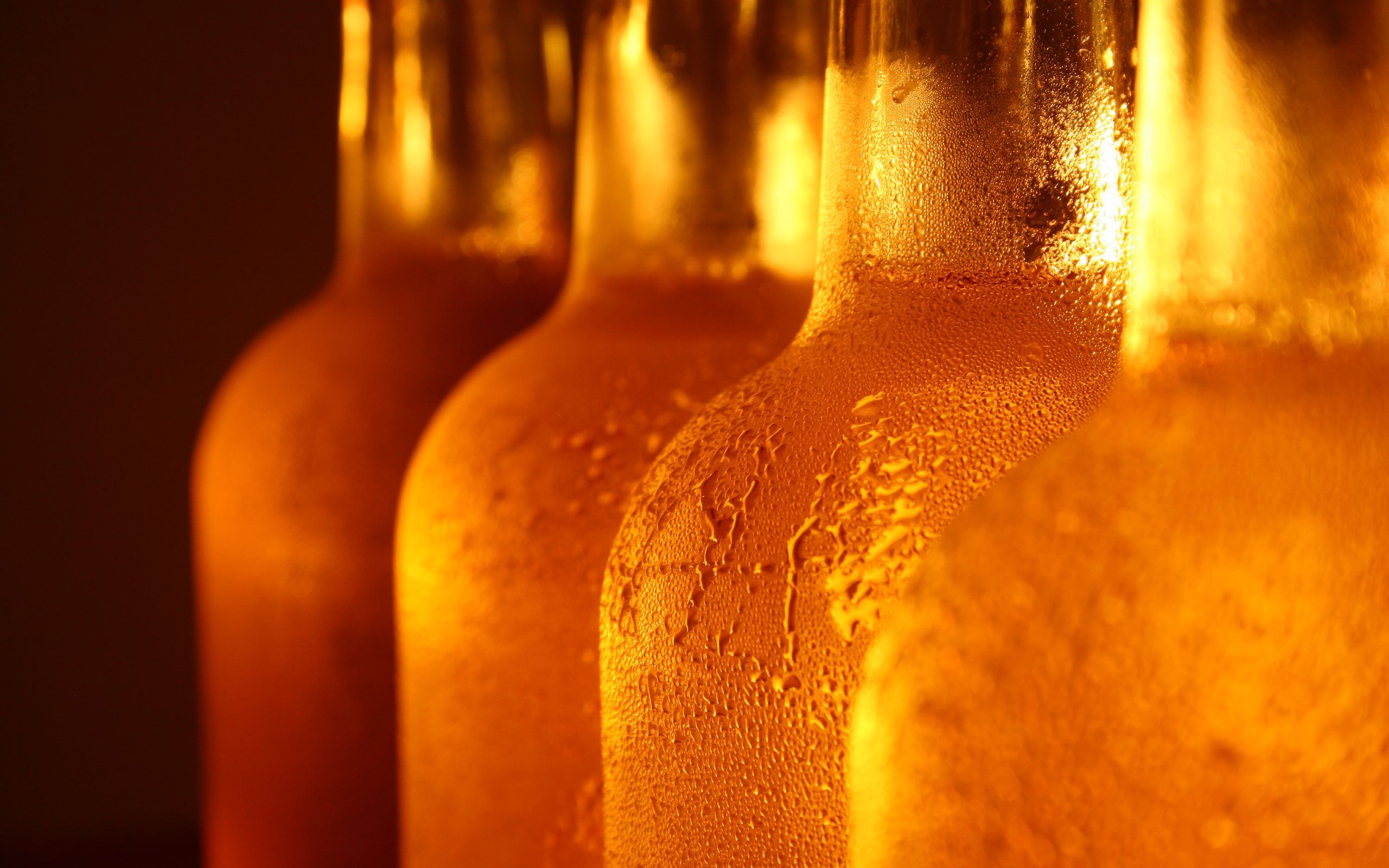 Cold Beer Bottles Wallpaper