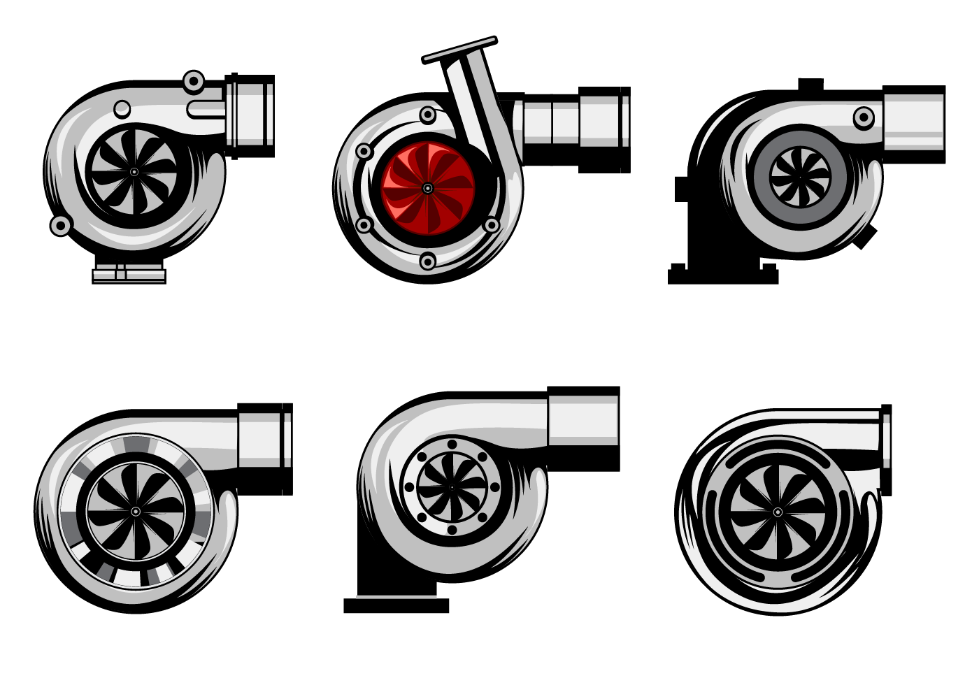 Free Turbocharger Vector. Turbocharger, Car tattoos, Automotive artwork