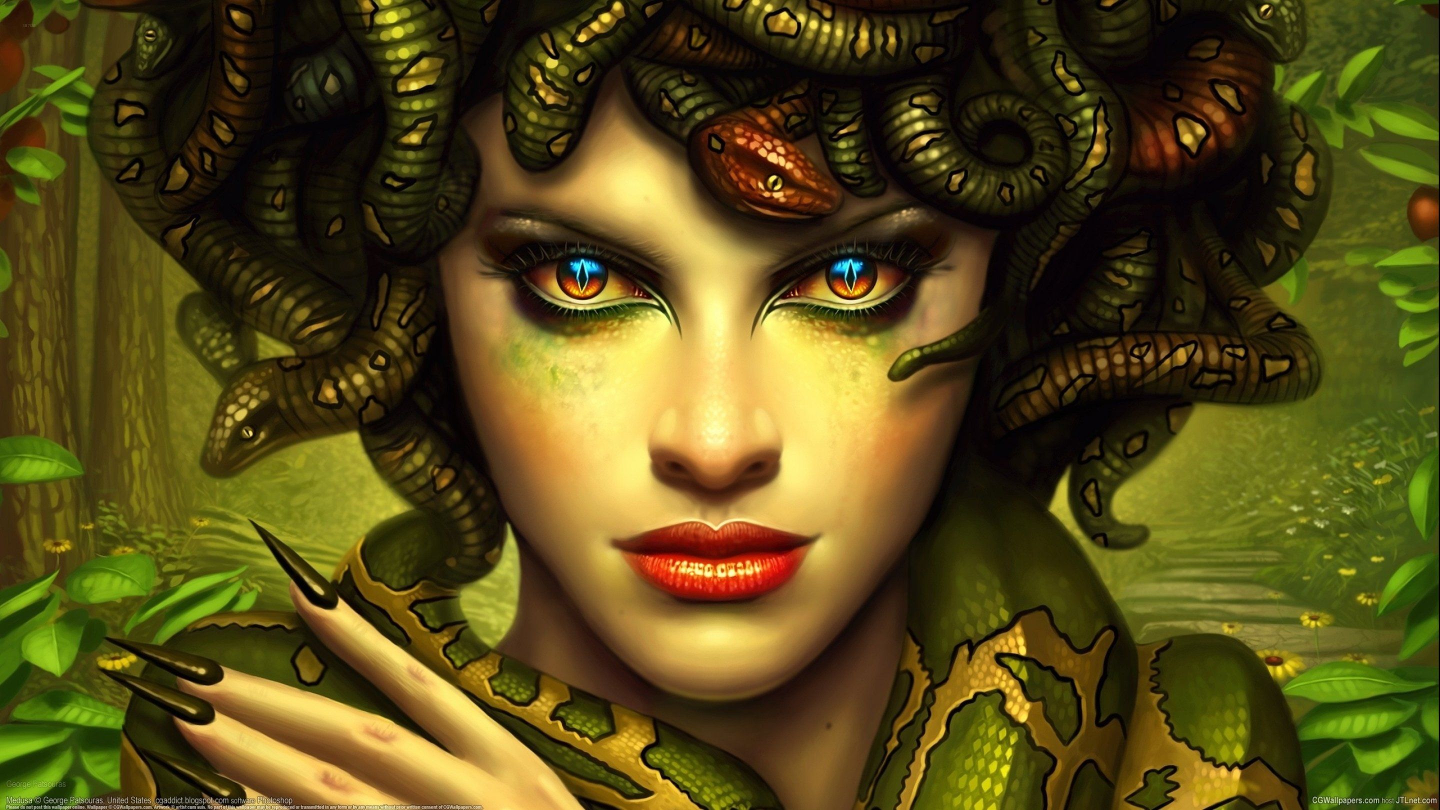 medusa, Monster, Creature, Gods, God, Art, Artwork Wallpaper HD / Desktop and Mobile Background