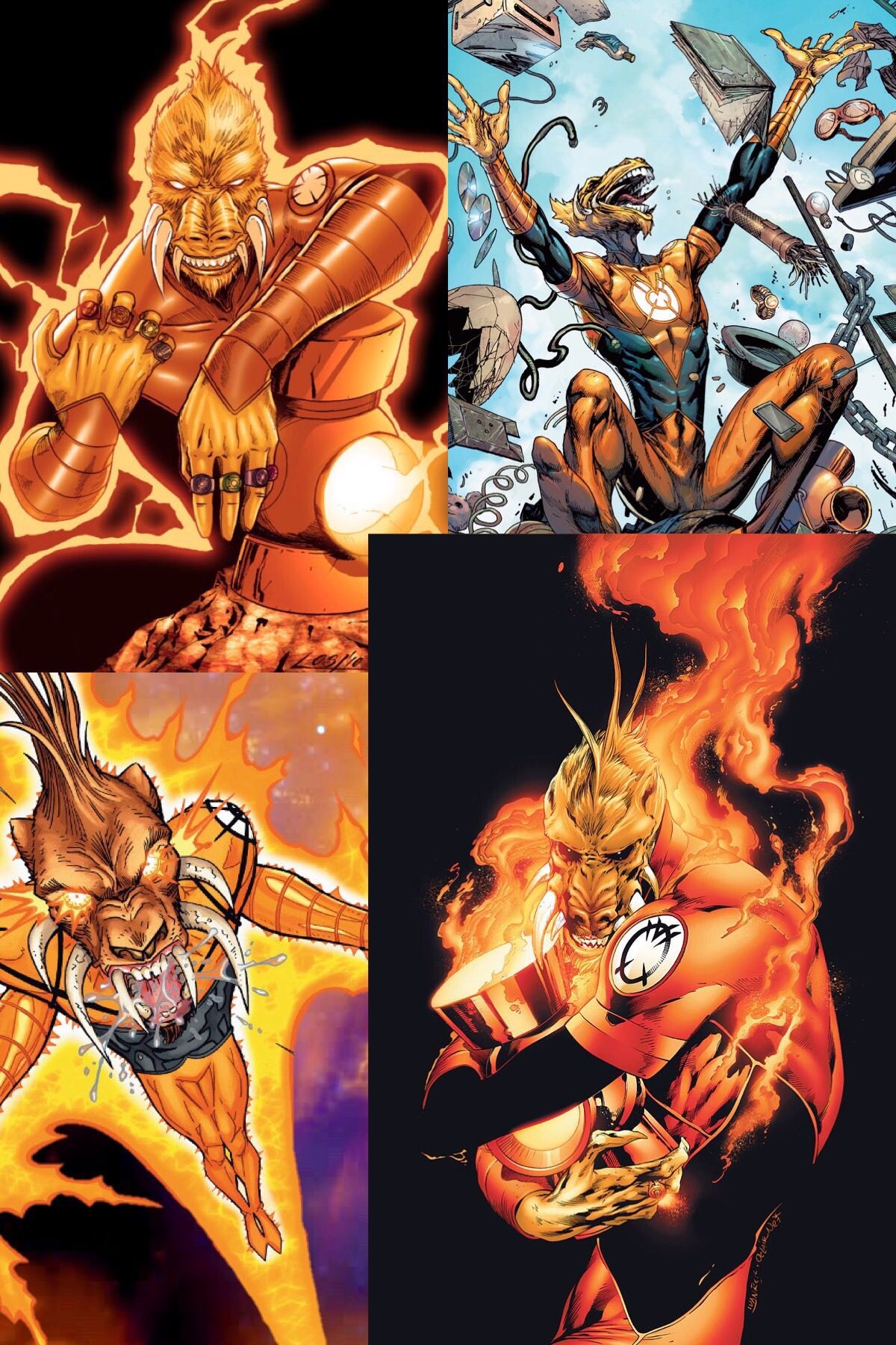 Larfleeze. Comic villains, Marvel and dc characters, Comic book heroes