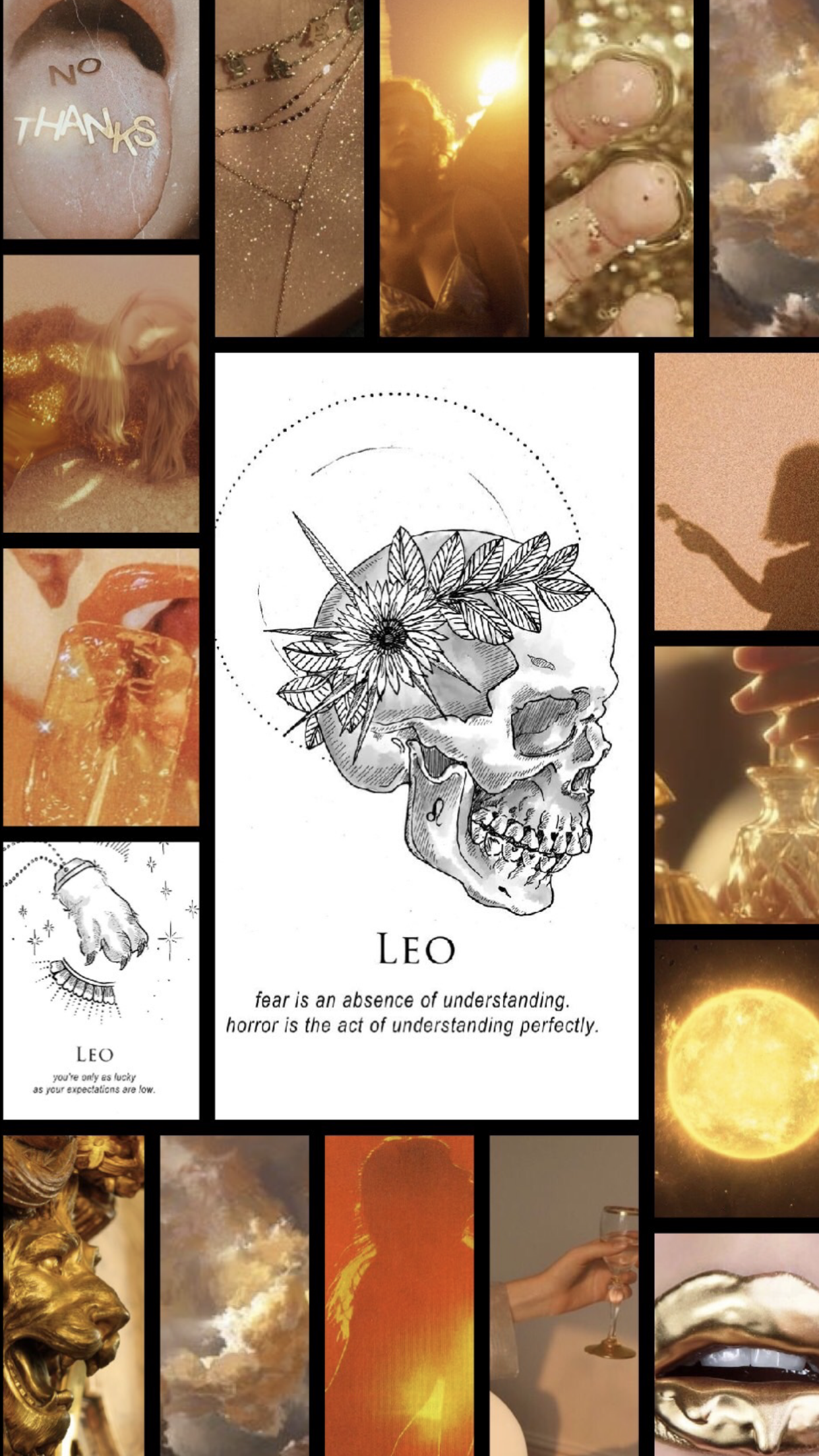 Leo aesthetic wallpaper. Star sign art, Zodiac leo art, Astrology leo
