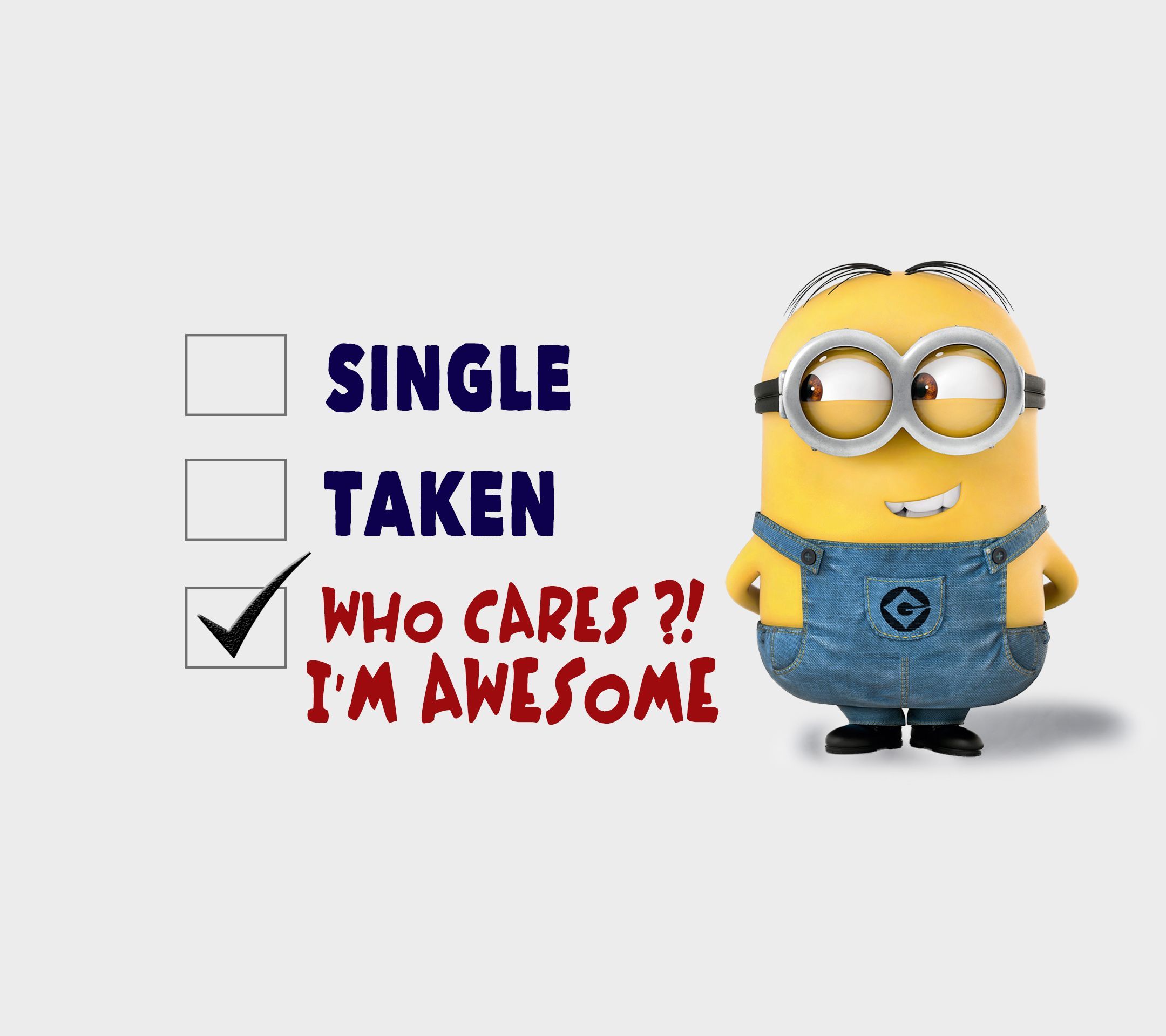 I'm Awesome to see more #Cool #Attitude #Wallpaper - Funny minion picture, Funny minion quotes, Minions funny