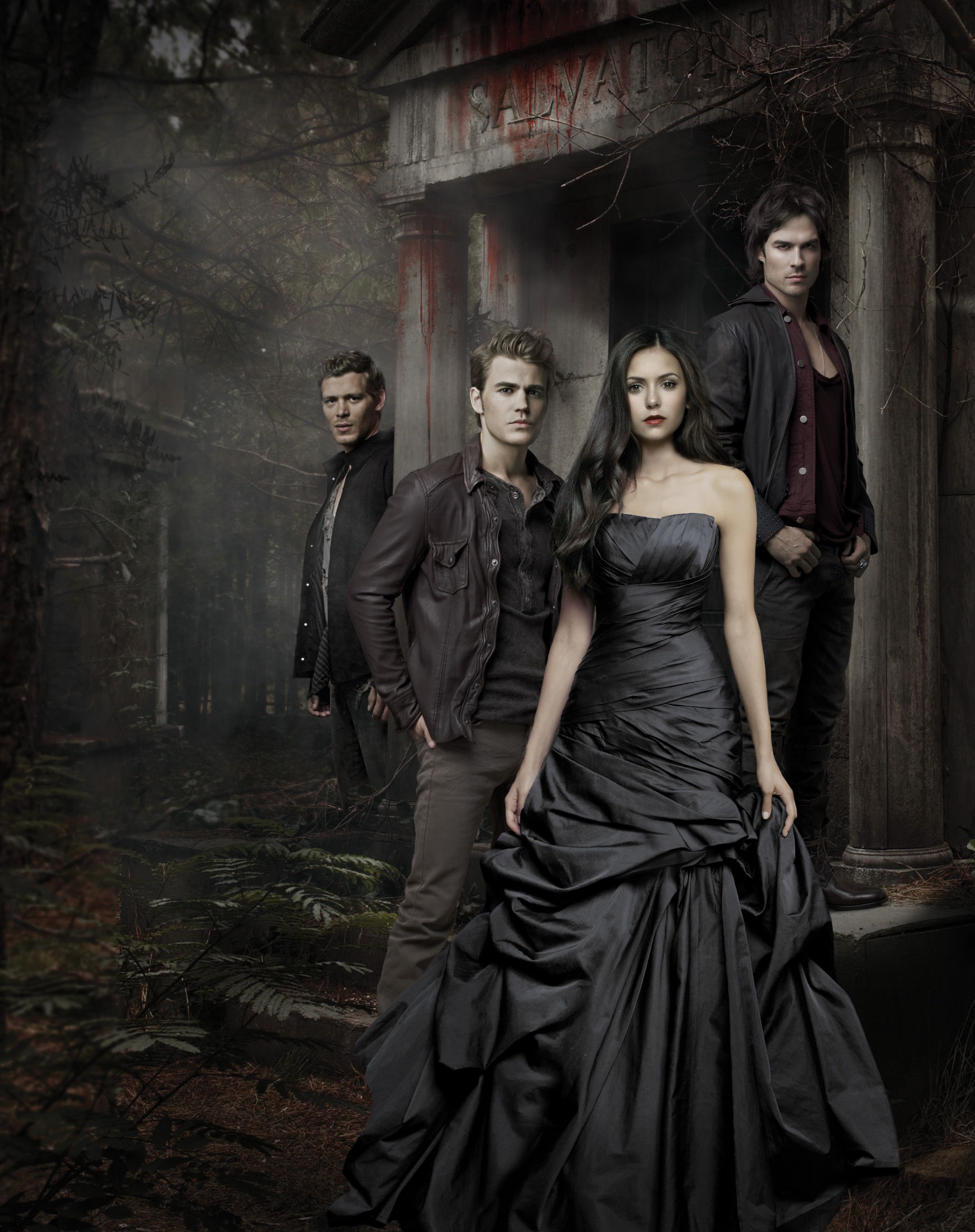 Klaus, Stefan, Elena & Damon. Vampire diaries, The vampires diaries, Capas de filmes