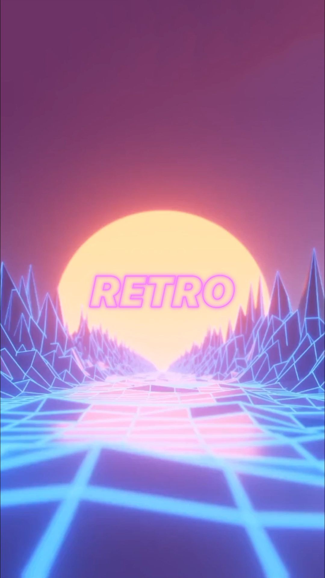 Retro Aesthetic Animated Background