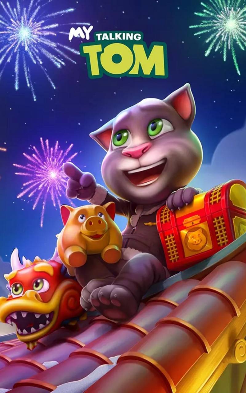 Talking Tom Wallpaper  Download to your mobile from PHONEKY