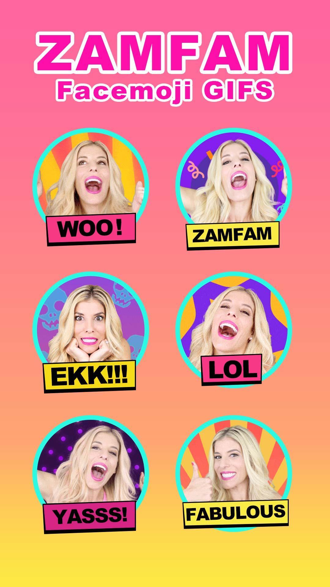 ZAMFAM Funny GIFs by Emoji Keyboard Facemoji for Android