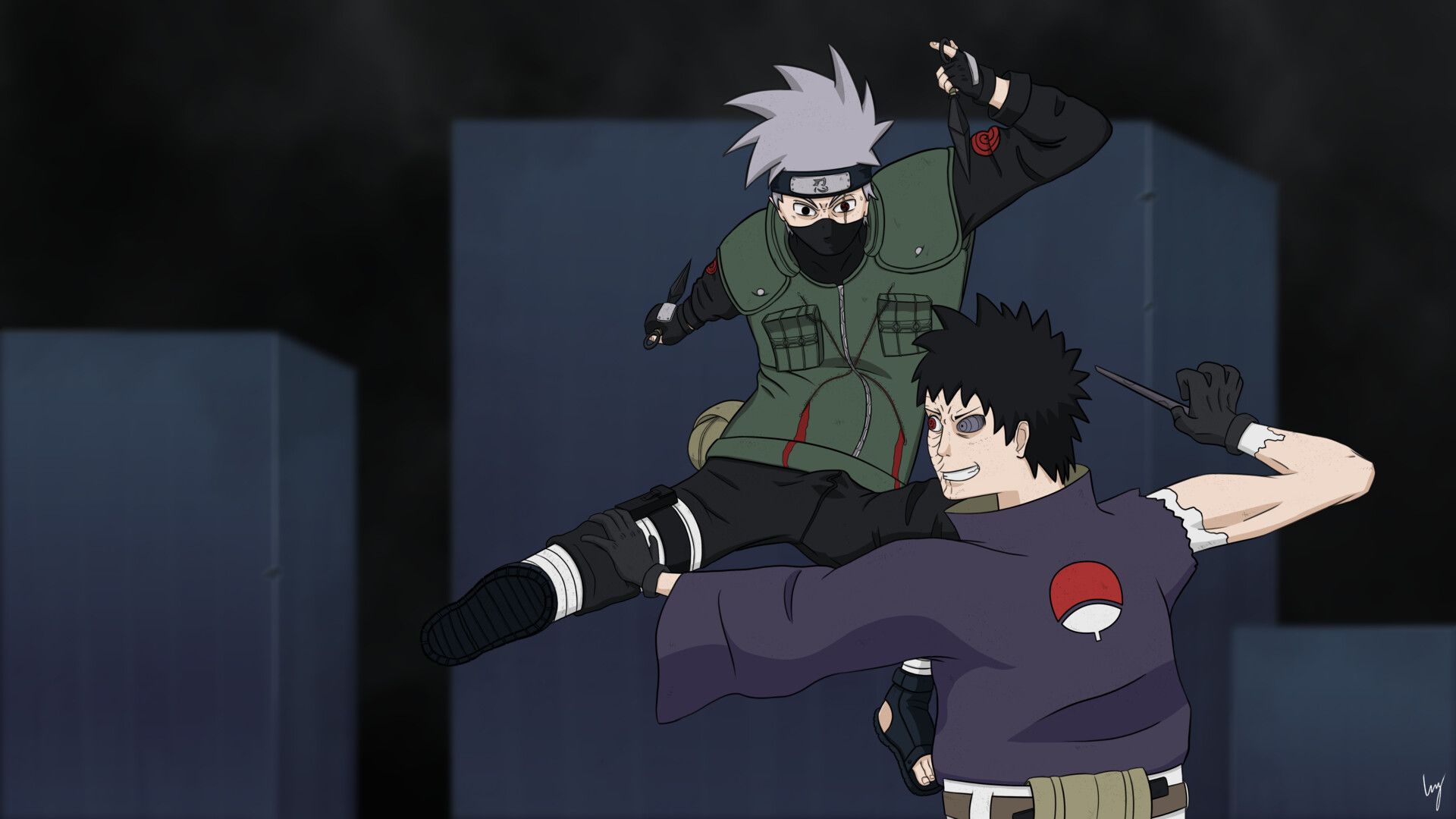 Kakashi Vs Obito Wallpapers posted by Christopher Tremblay.