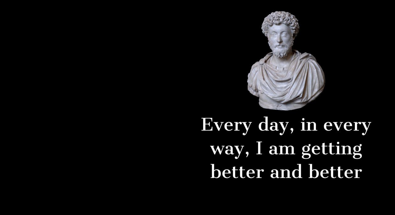 Motivational Wallpaper with Marcus Aurelius