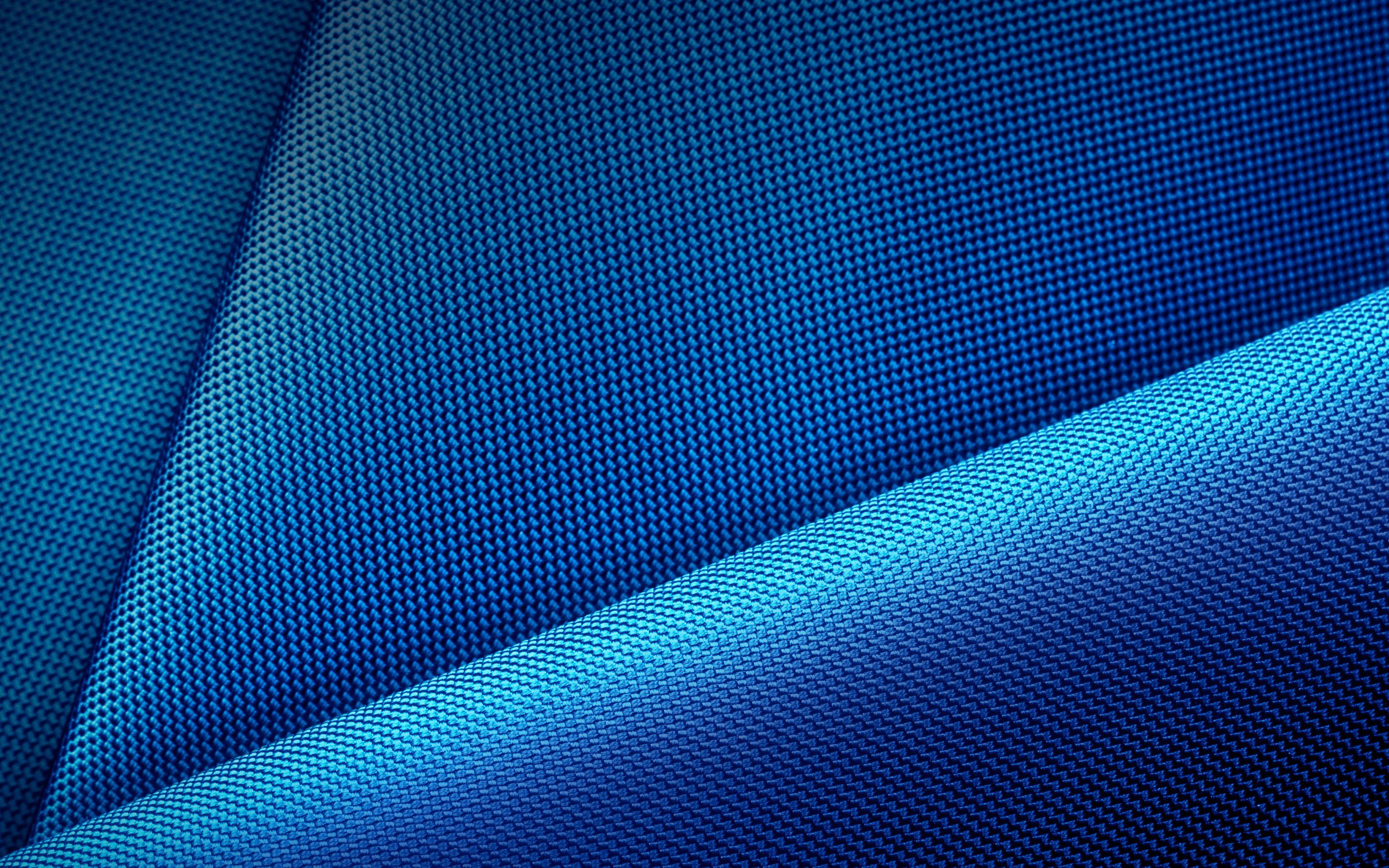 Blue Fabric Pattern Wallpaper