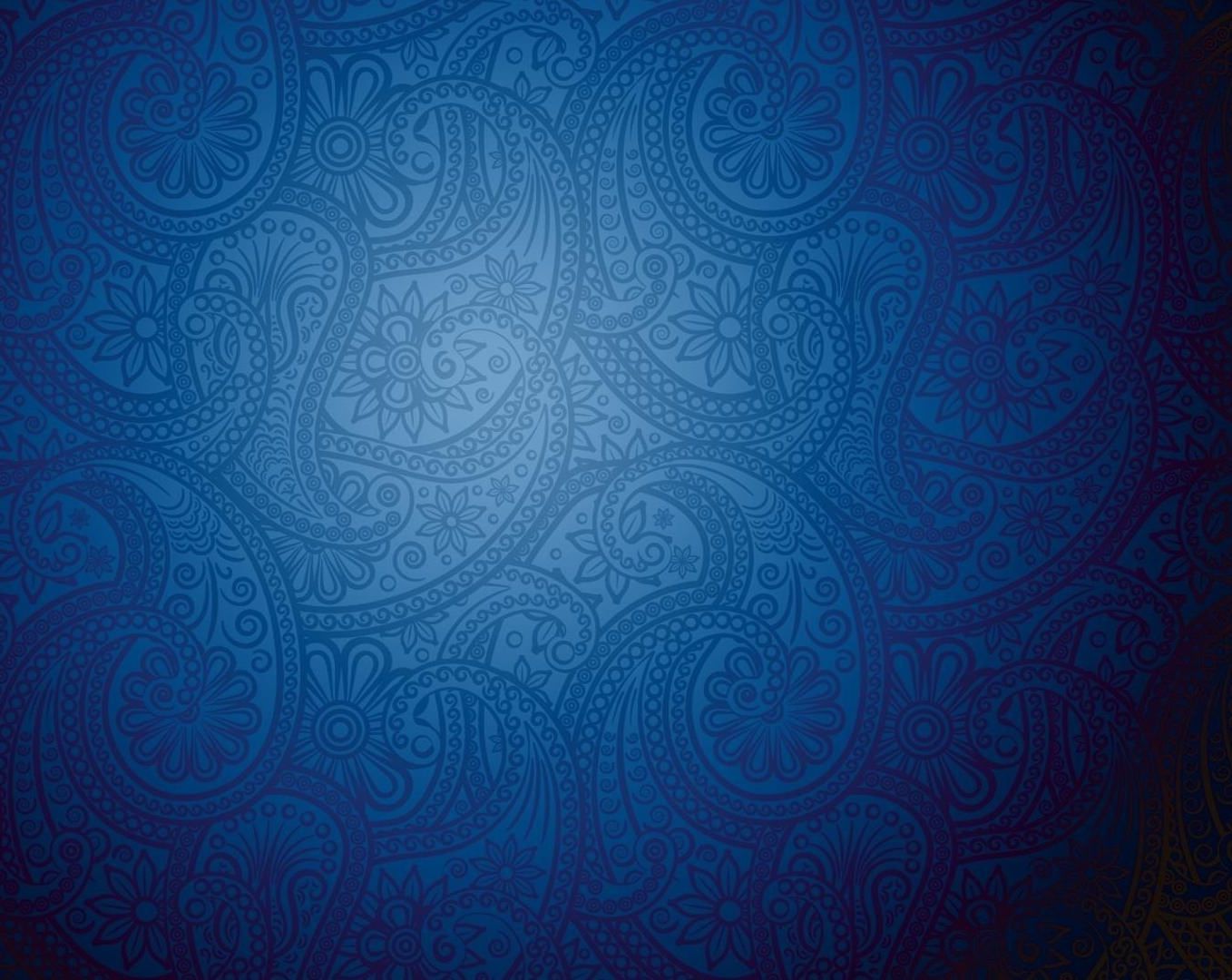 blue floral pattern background