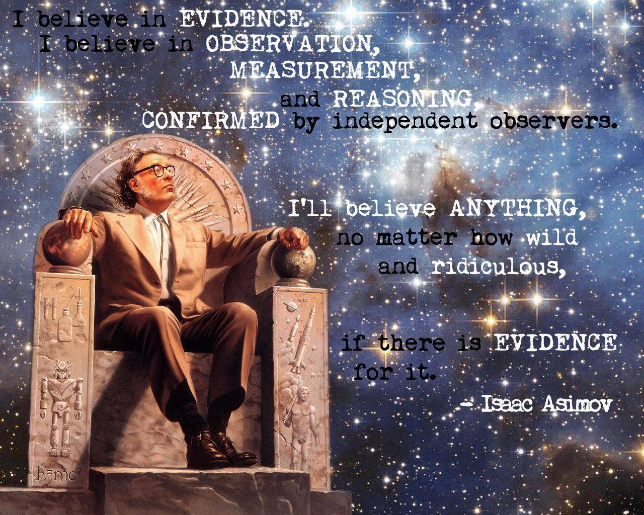 Isaac Asimov Wallpaper (1280x1024)