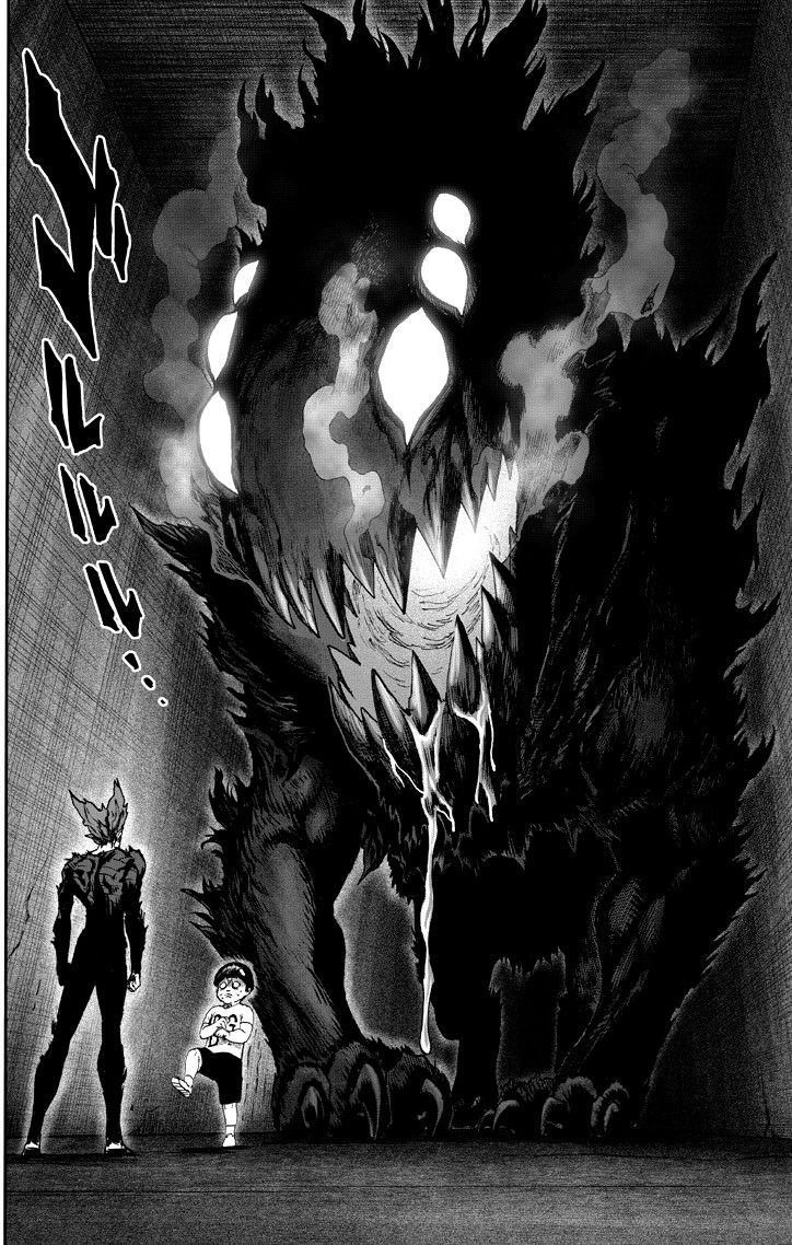 Garou vs Rover *webcomic fight* but it's made with manga panels