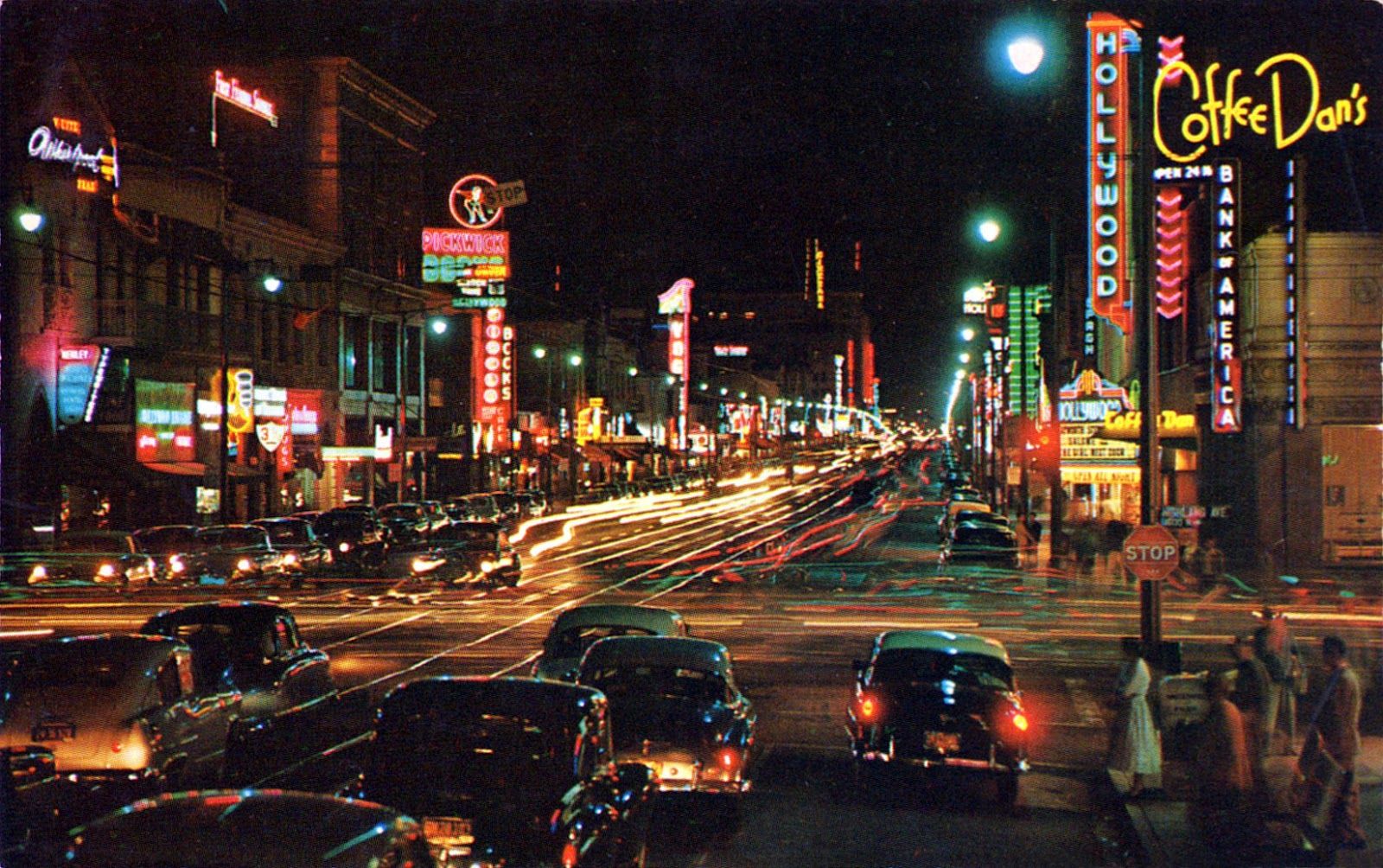 Free download vintage everyday Color Photos of Hollywood California in the 1950s [1600x1004] for your Desktop, Mobile & Tablet