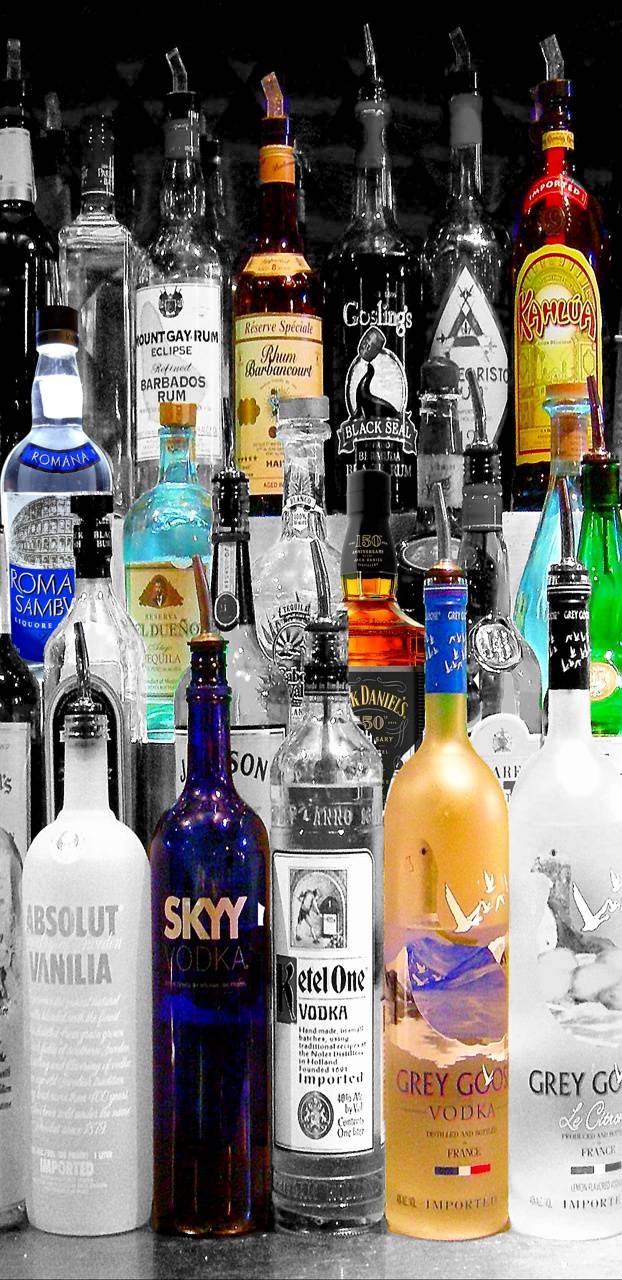 Liquor Bottles wallpaper