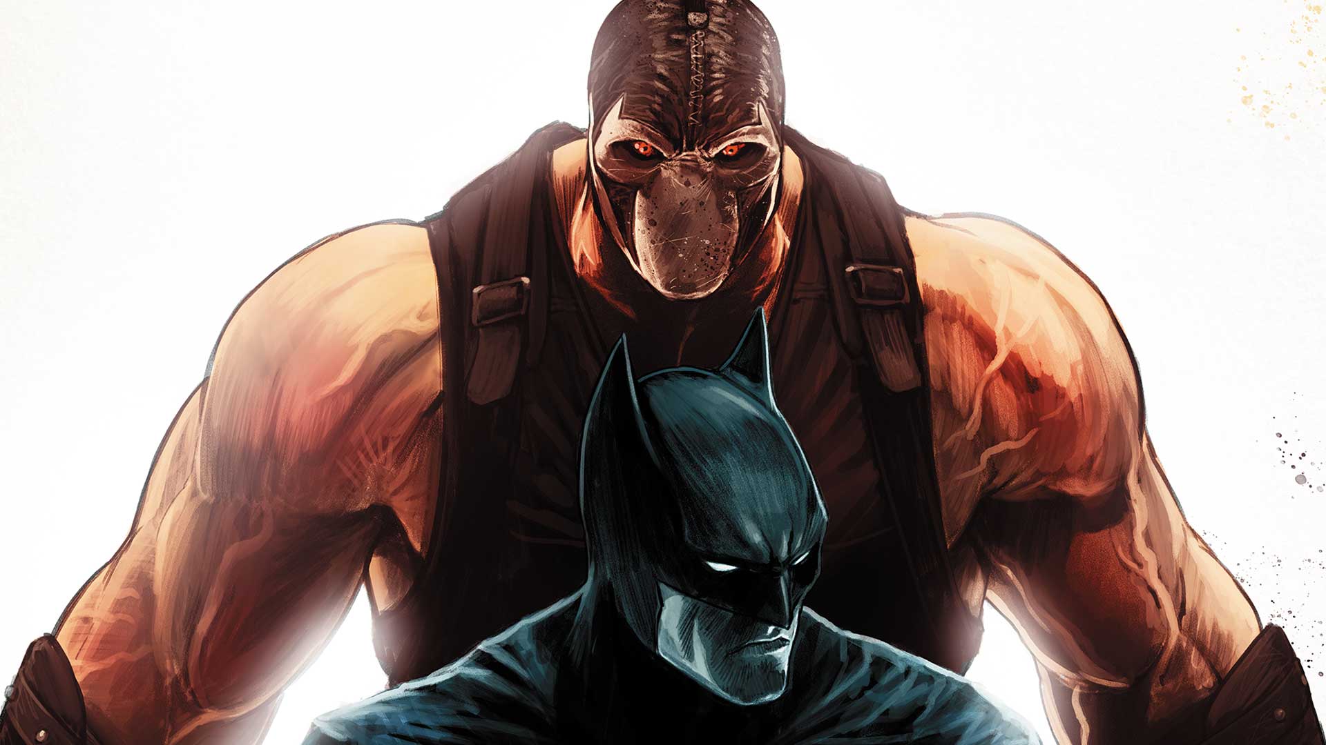 Bane looking menacing on the cover of Batman