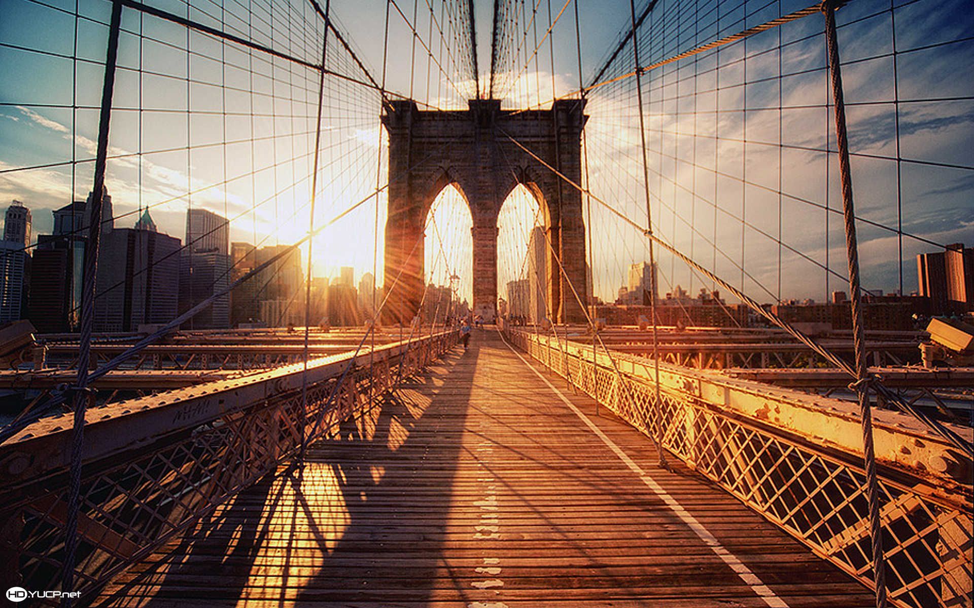 Brooklyn bridge sunset wallpaperx1200
