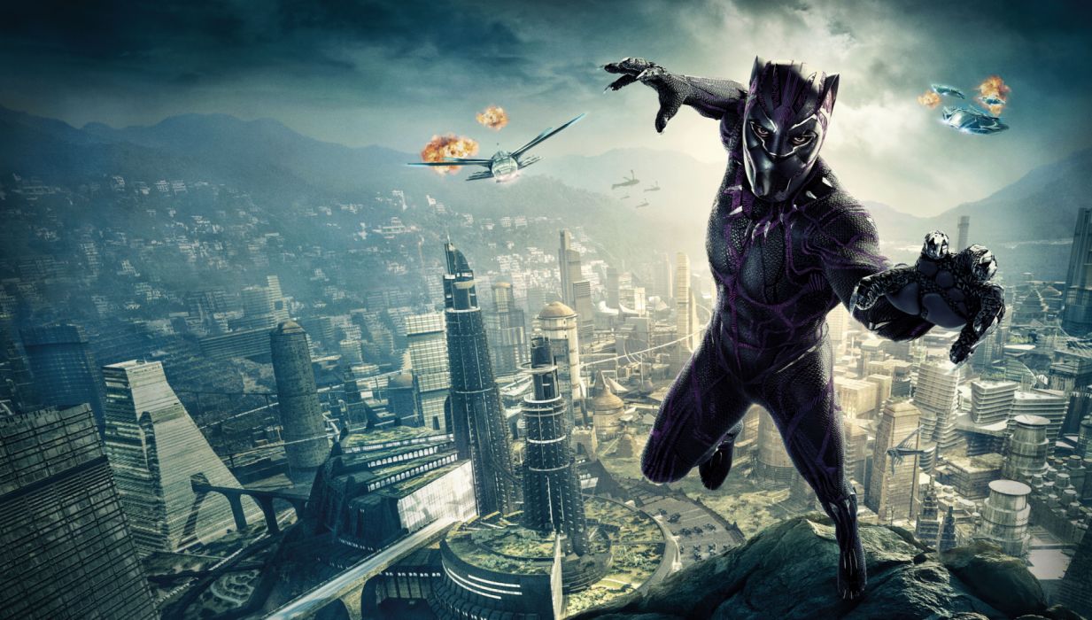 Black Panther (Marvel Comics) Black Panther (Movie) Chadwick Boseman Superhero wallpaperx5205