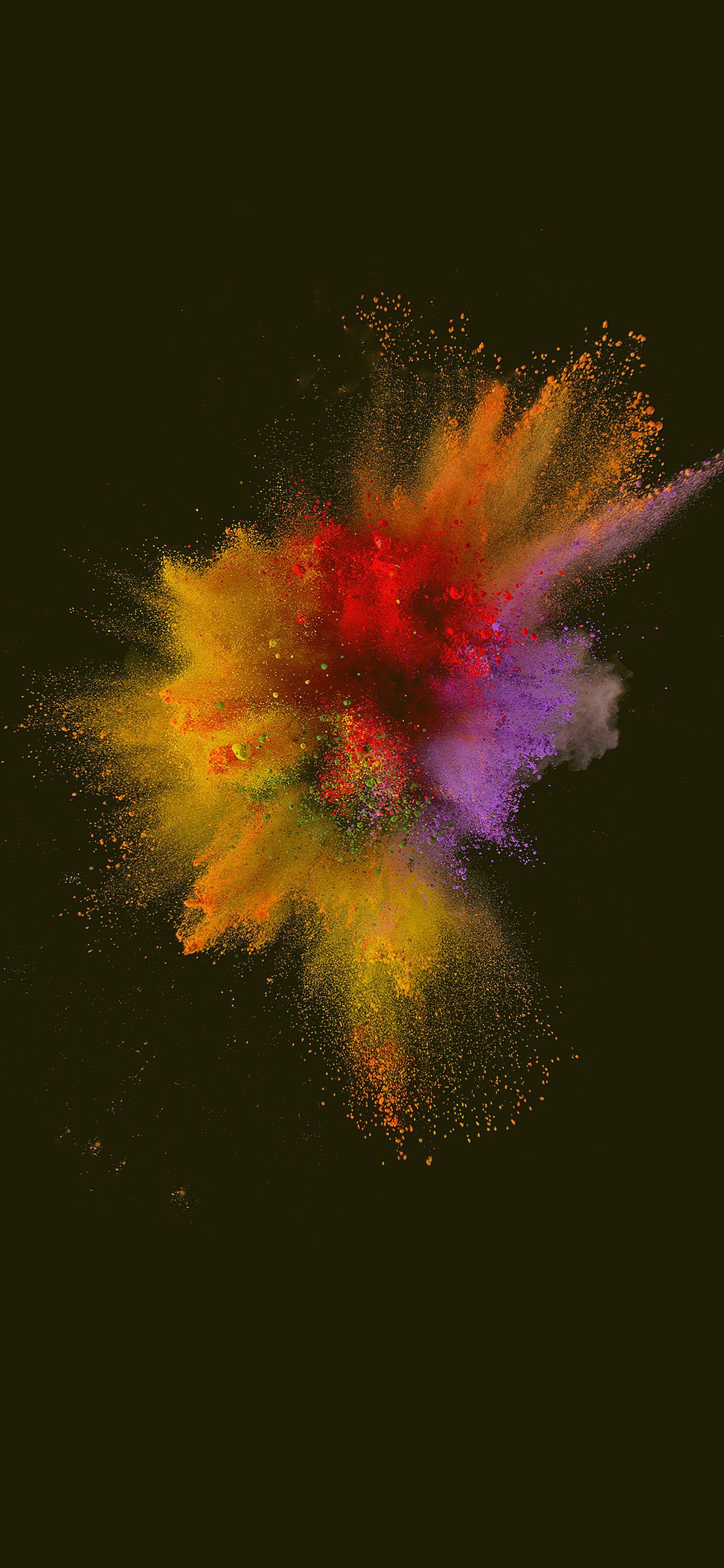 Color Explosion Oled Screen HQ Mobile Wallpaper Download Free
