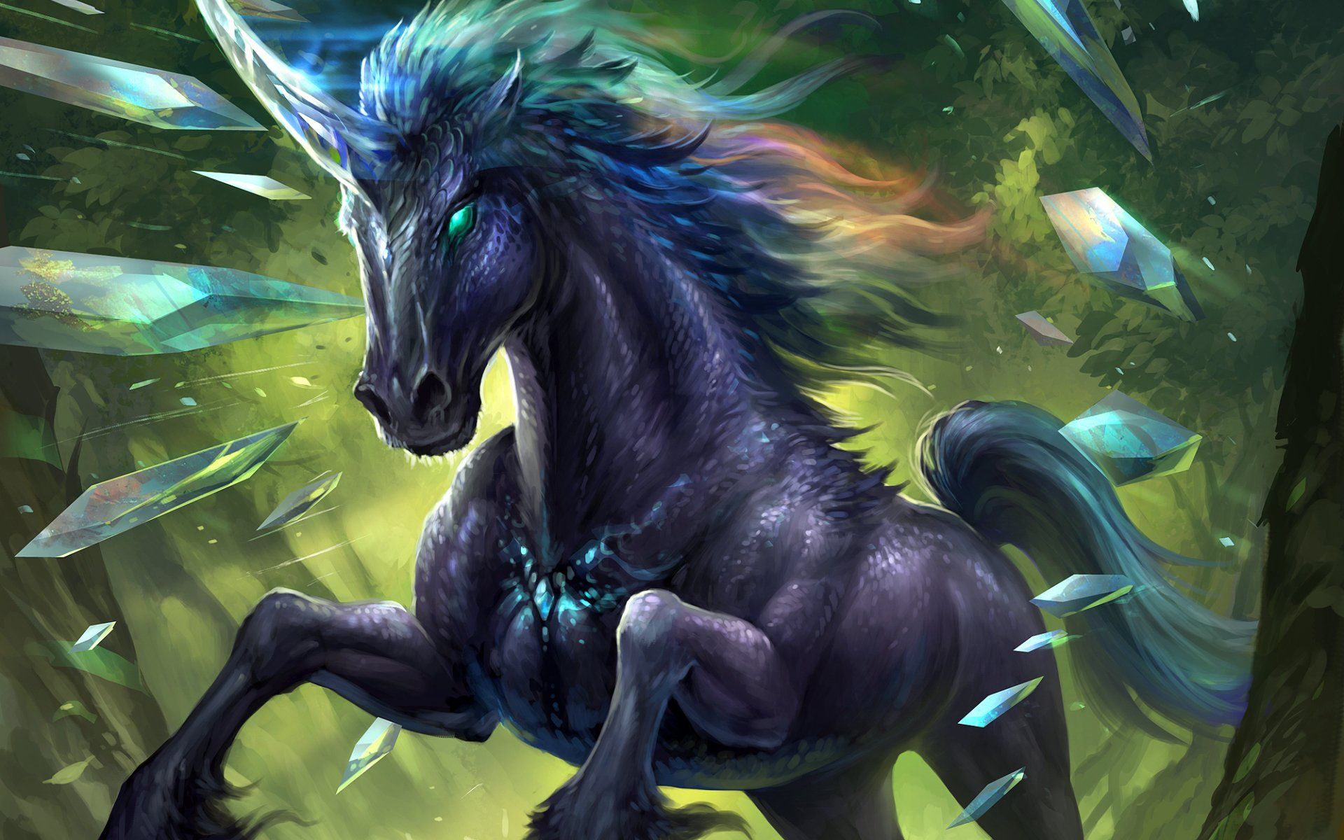 Fantasy Unicorn Fantasy Animals Wallpaper. Fantasy horses, Unicorn wallpaper, Horses
