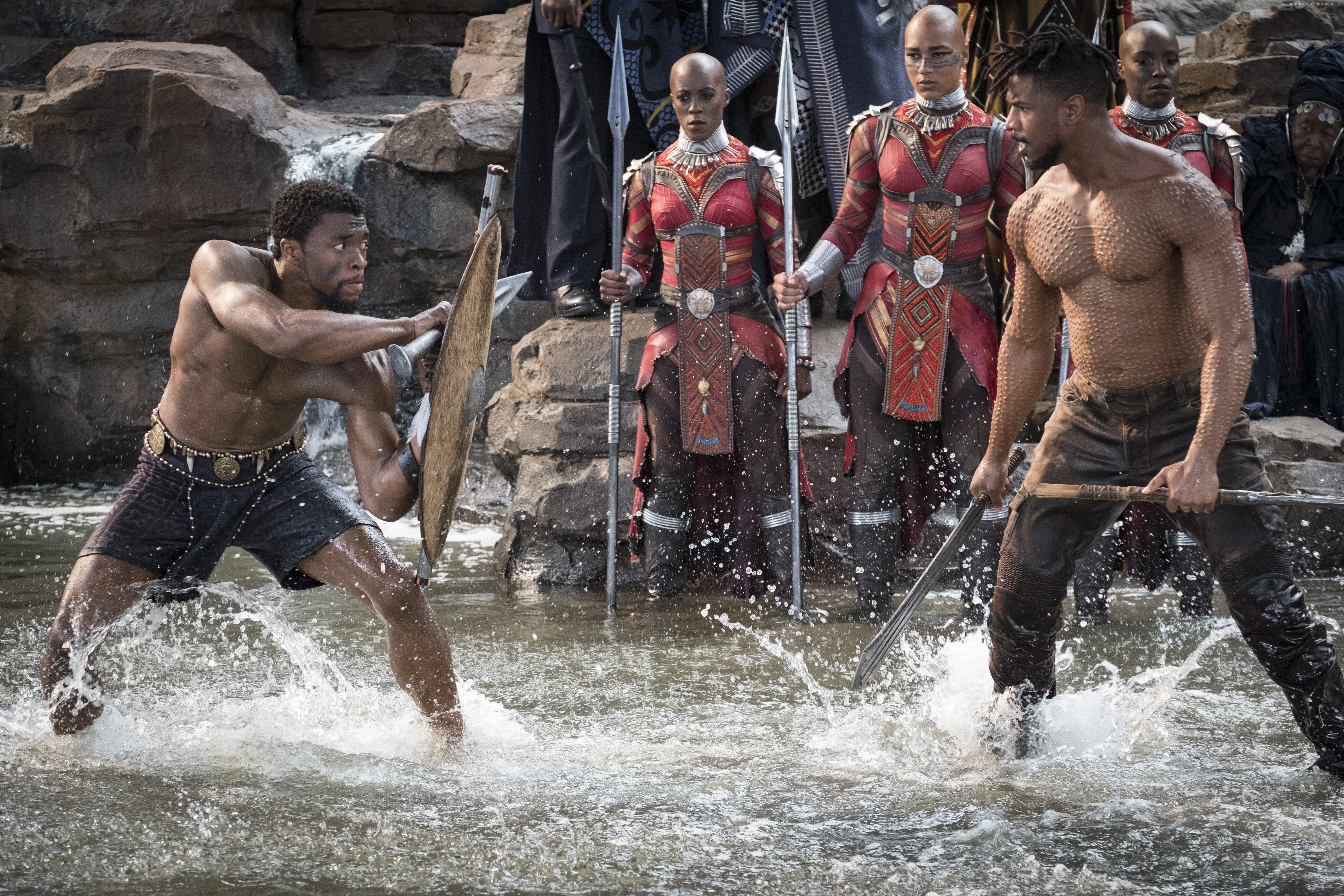 #Chadwick Boseman, #Michael B. Jordan, K, #Black Panther. Mocah.org HD Wallpaper