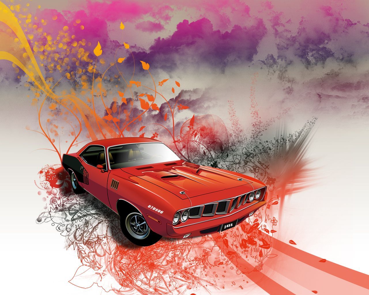 Muscle Car Art Wallpaper Free Muscle Car Art Background