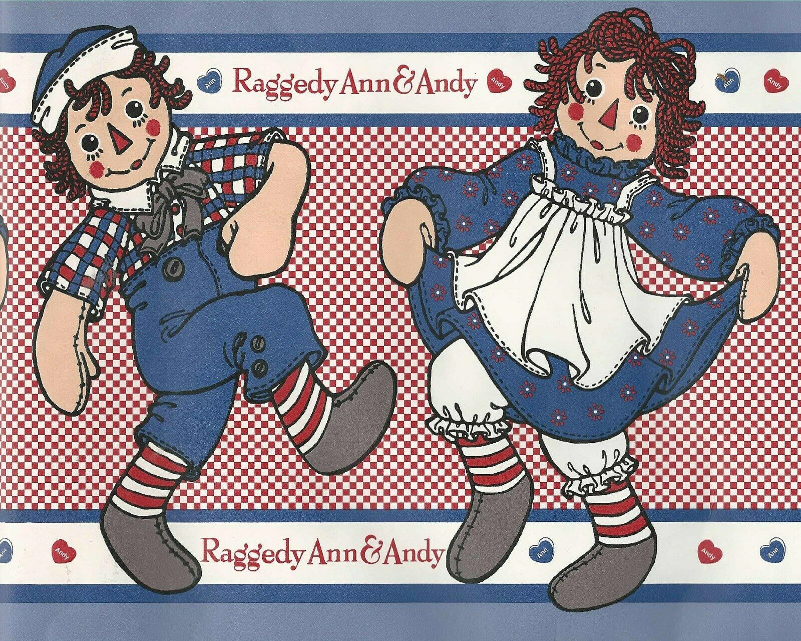 Raggedy Ann & Andy Dolls Kids Wallpaper Border 329B27958 Approx 75 Ft 25 Yards online