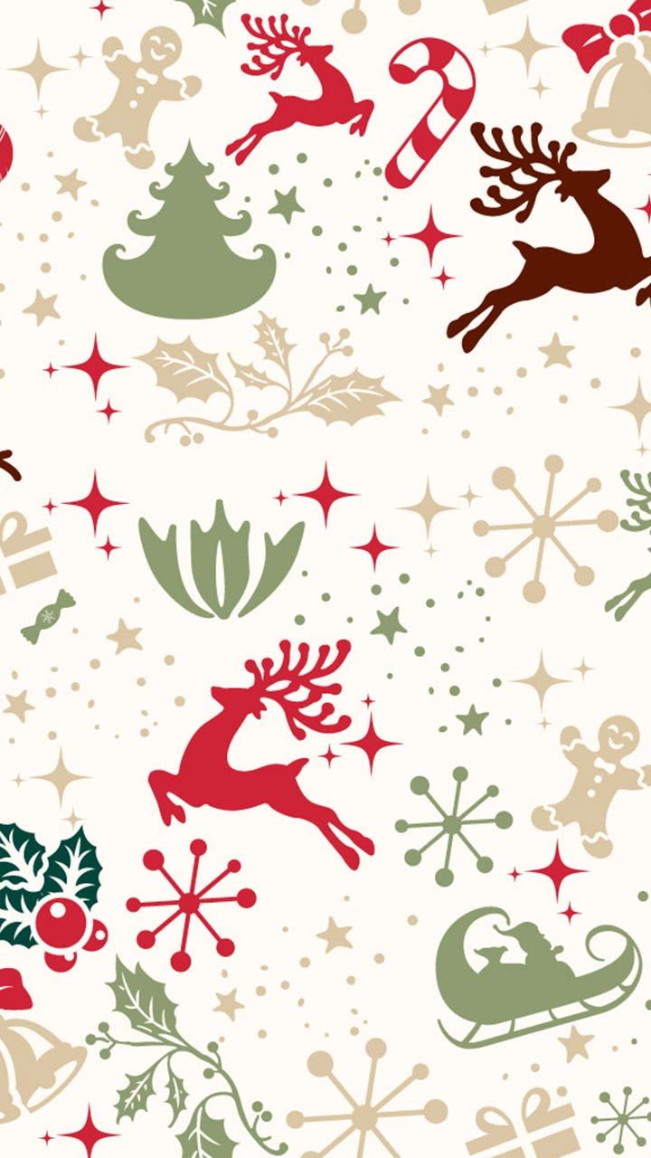 Christmas gift wrap wallpaper. Simple and colorful. Merry Christmas. #xmas #santa #reindeer #december. Christmas gift wrapping, Christmas gifts, Christmas time