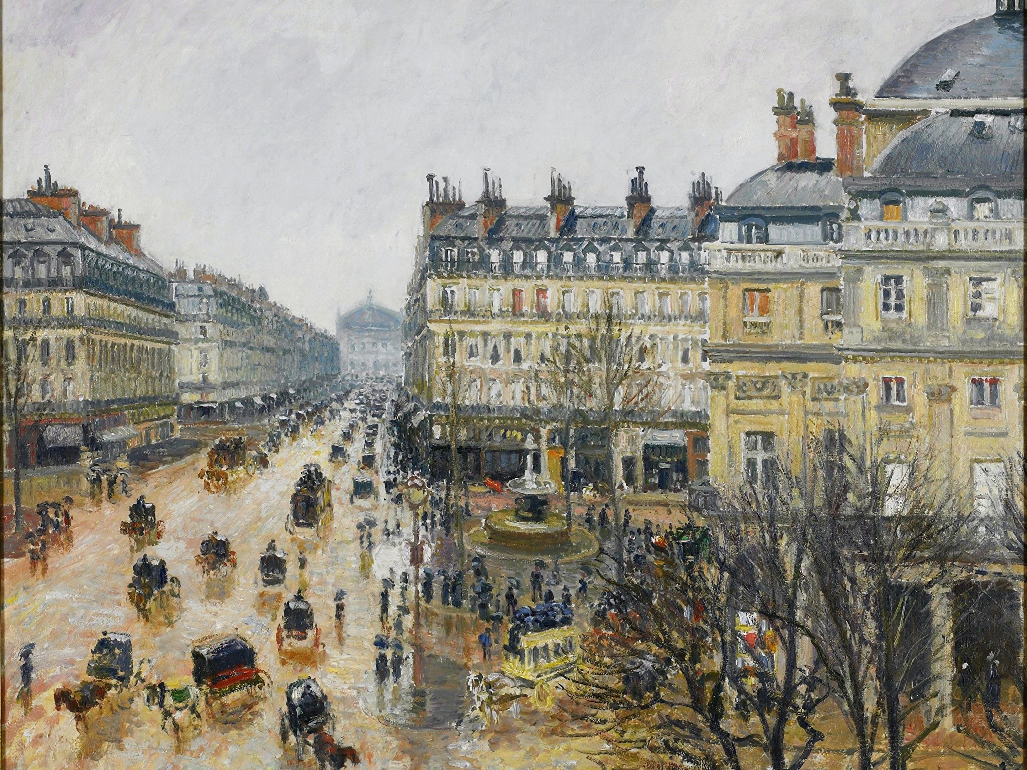 Image Paris France Town square Camille Pissarro, Square of 2048x1536
